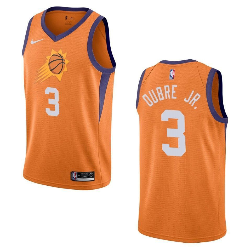 Men's Phoenix Suns 3 Kelly Oubre Jr. Statement Swingman Jersey - Orange - JS205 