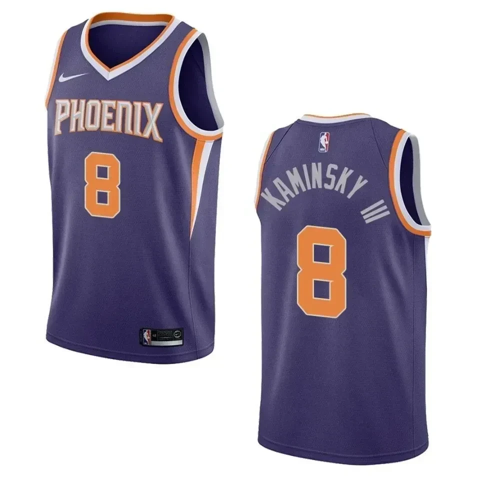 Men's Phoenix Suns 8 Frank Kaminsky Iii Icon Swingman Jersey - Purple - JS814 