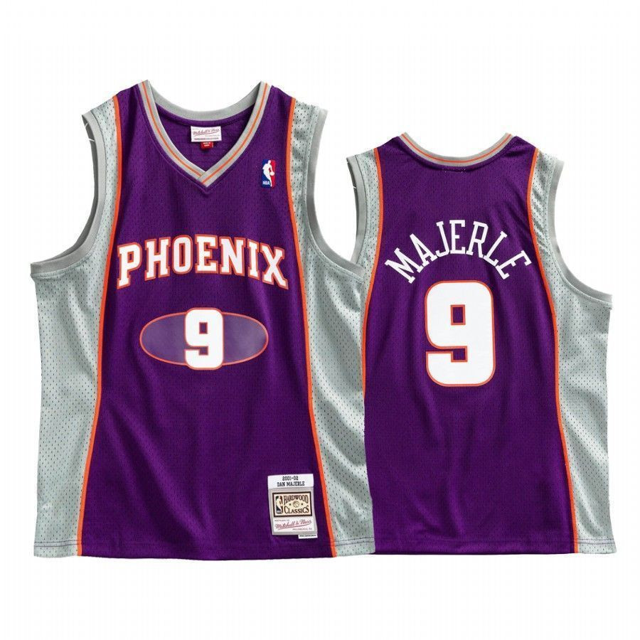Men's Phoenix Suns Dan Majerle 9 Purple Hardwood Classics Jersey - JS872 