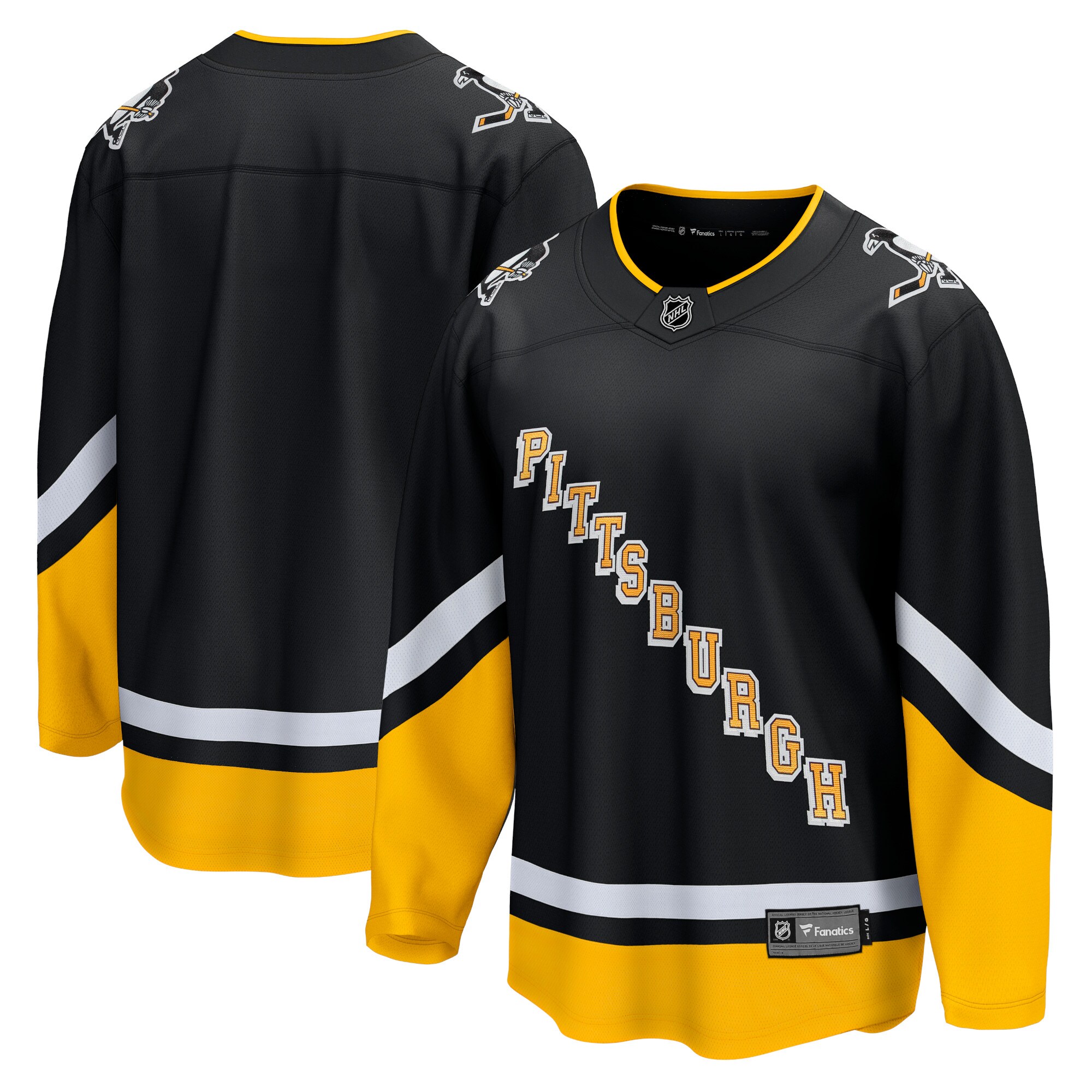 Men's Pittsburgh Penguins Black Alternate Premier Breakaway Jersey - JS422 