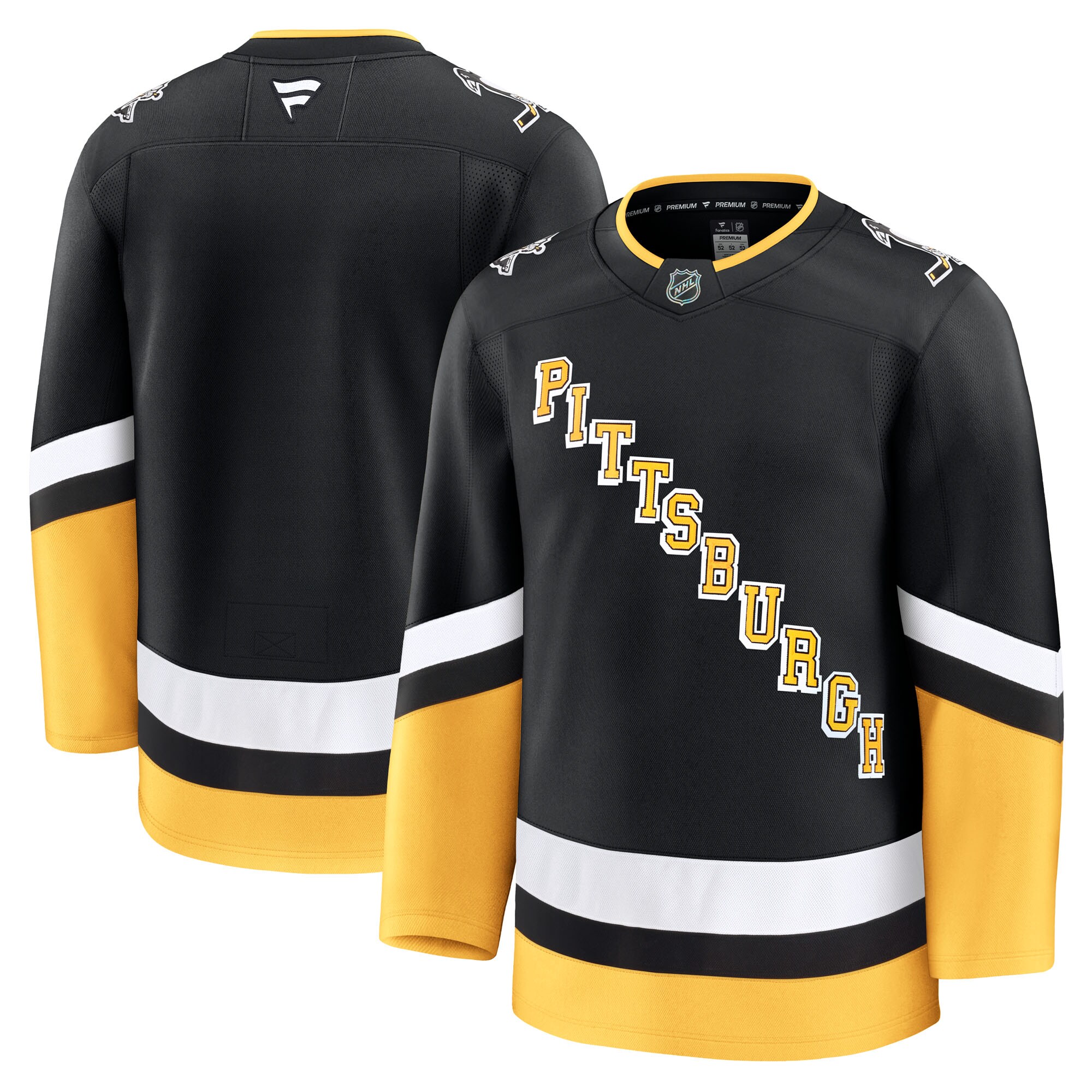 Men's Pittsburgh Penguins Black Alternate Premium Jersey - JS715 