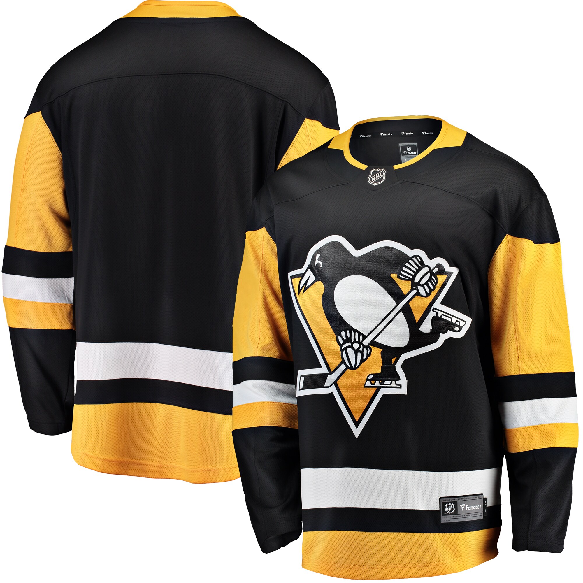 Men's Pittsburgh Penguins Black Breakaway Home Jersey - JS769 