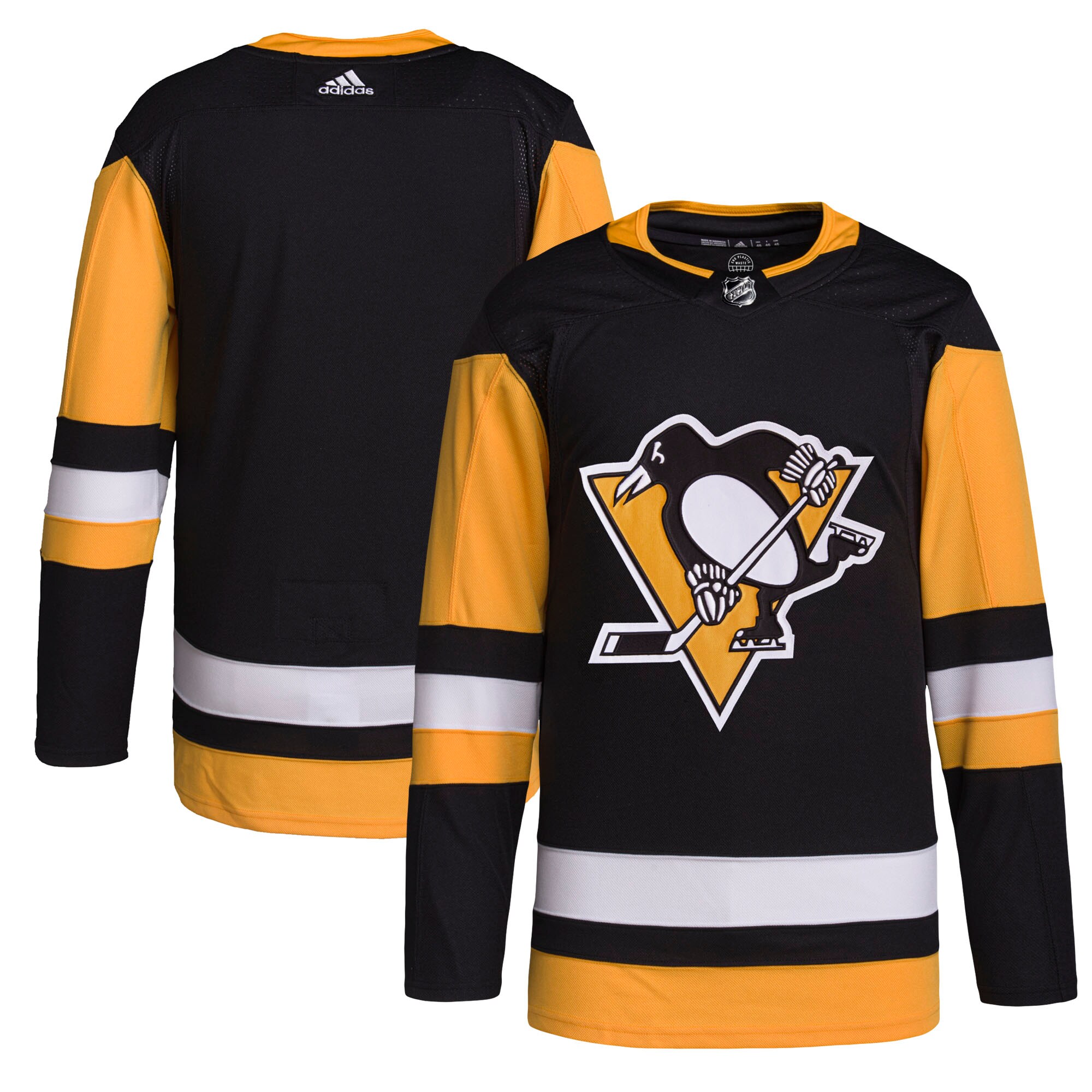 Men's Pittsburgh Penguins Black Home Primegreen Jersey - JS478 