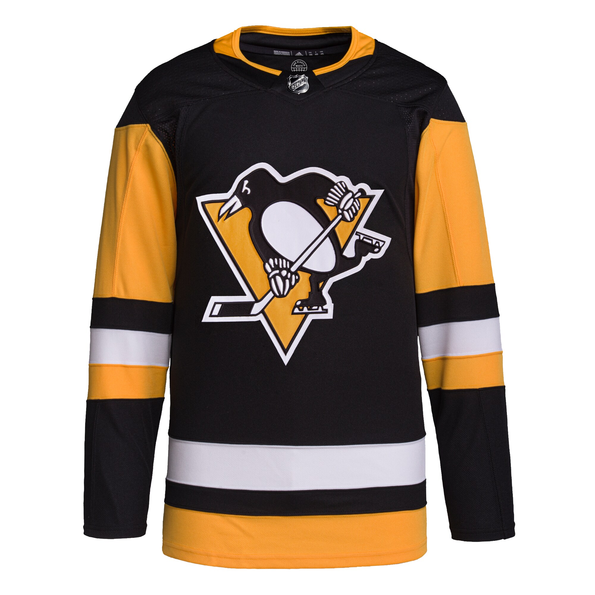 Alternative view of Men's Pittsburgh Penguins Black Home Primegreen Jersey - JS478 