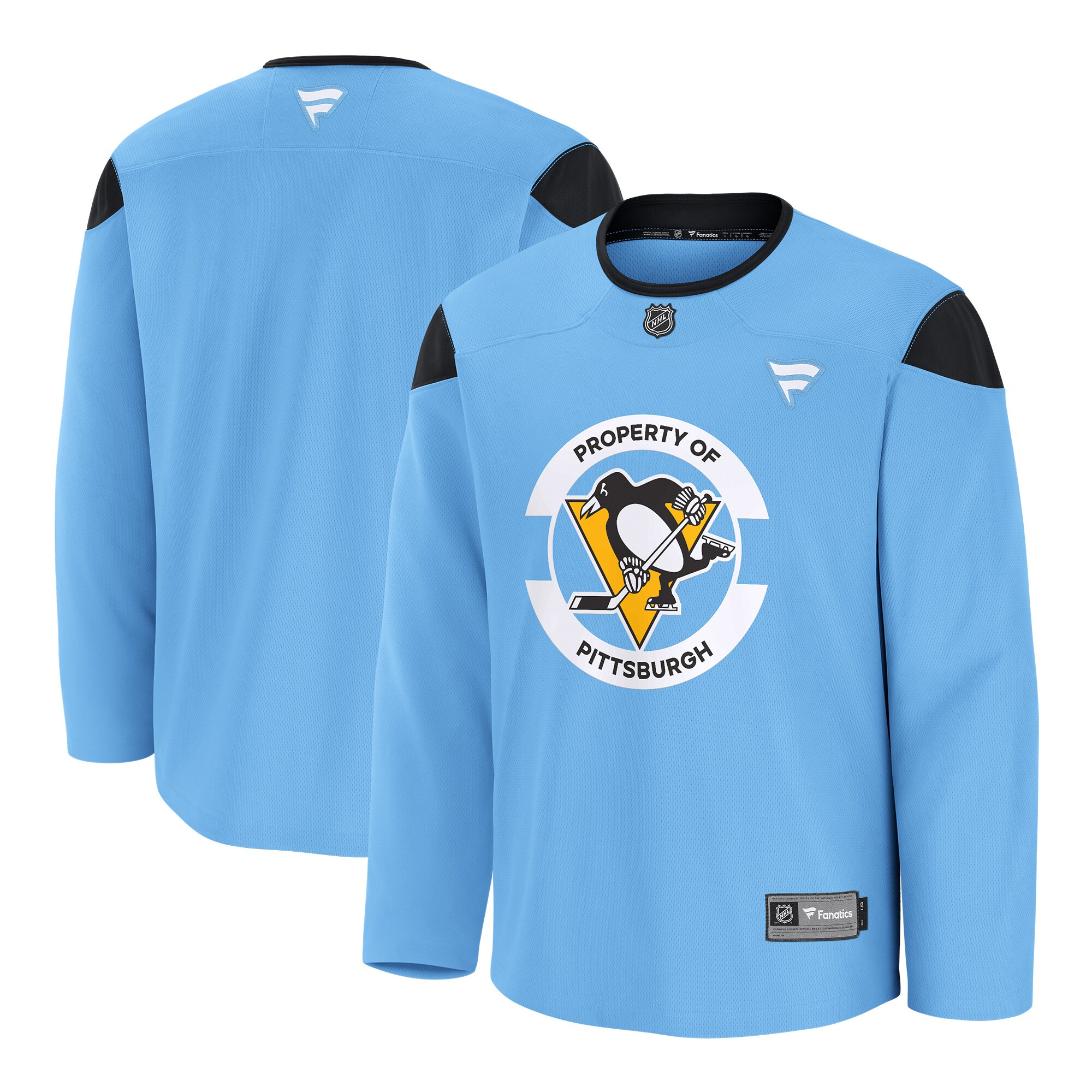 Men's Pittsburgh Penguins Blue Home Practice Jersey - JS441 