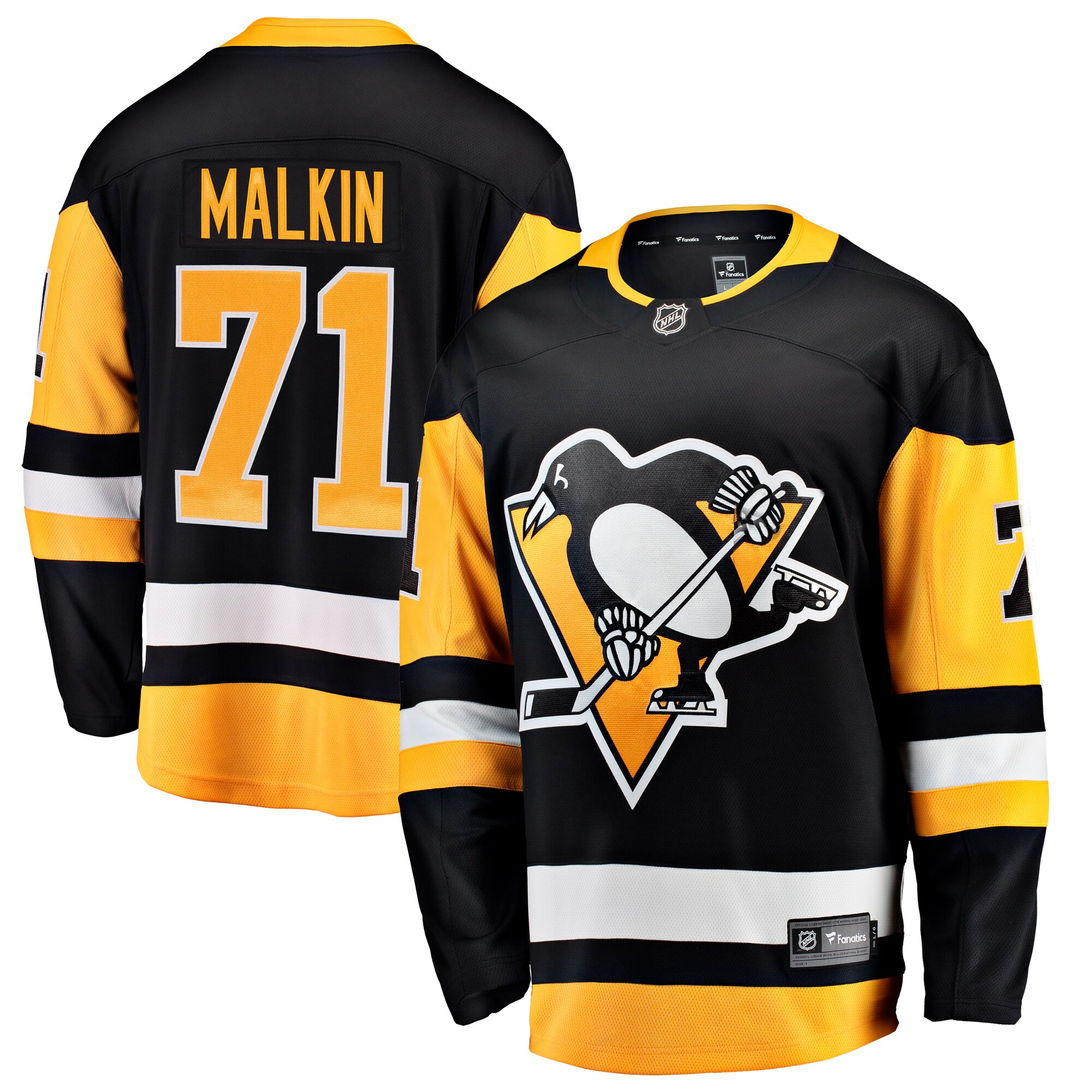 Men's Pittsburgh Penguins Evgeni Malkin Black Home Breakaway Jersey - JS507 