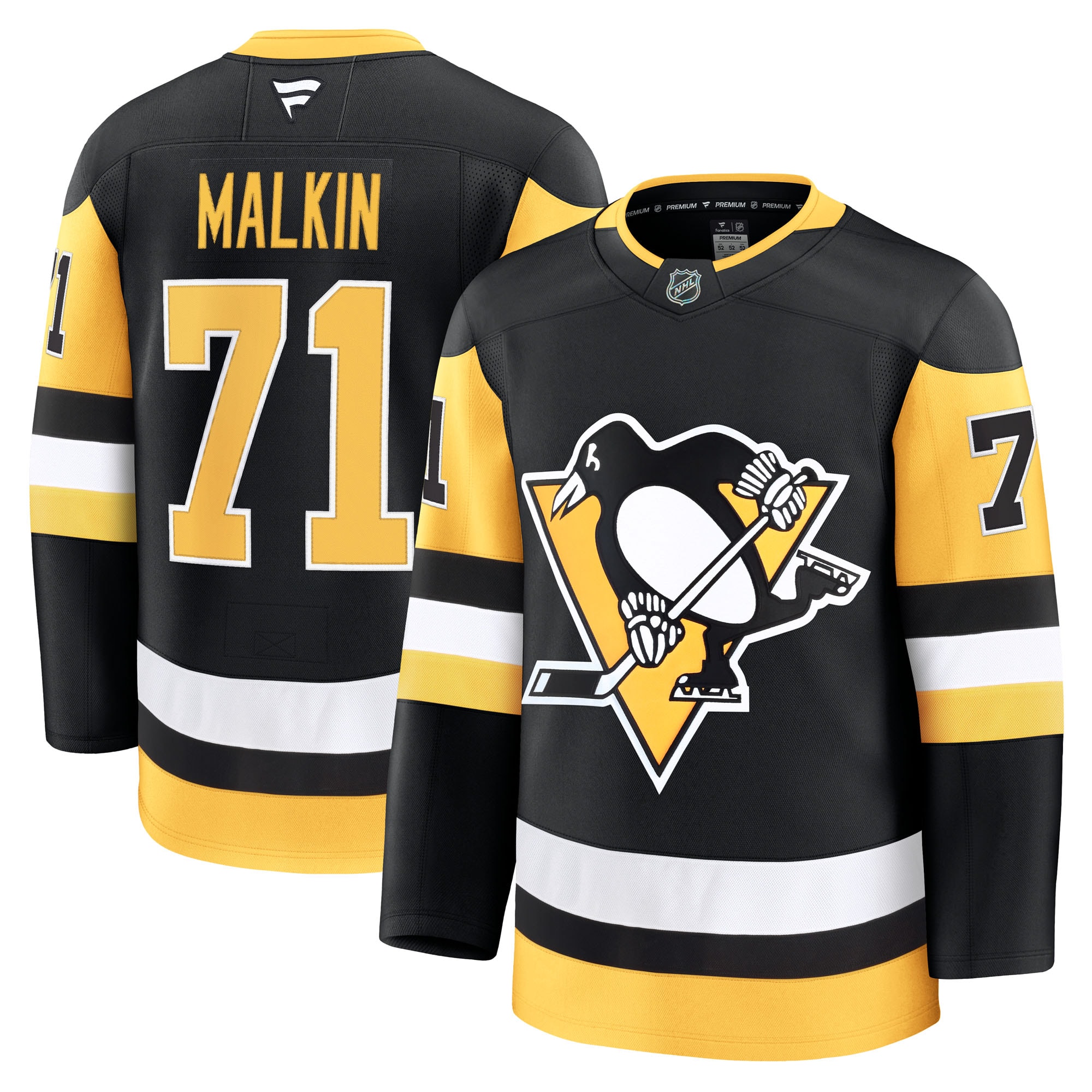 Men's Pittsburgh Penguins Evgeni Malkin Black Home Premium Jersey - JS580 