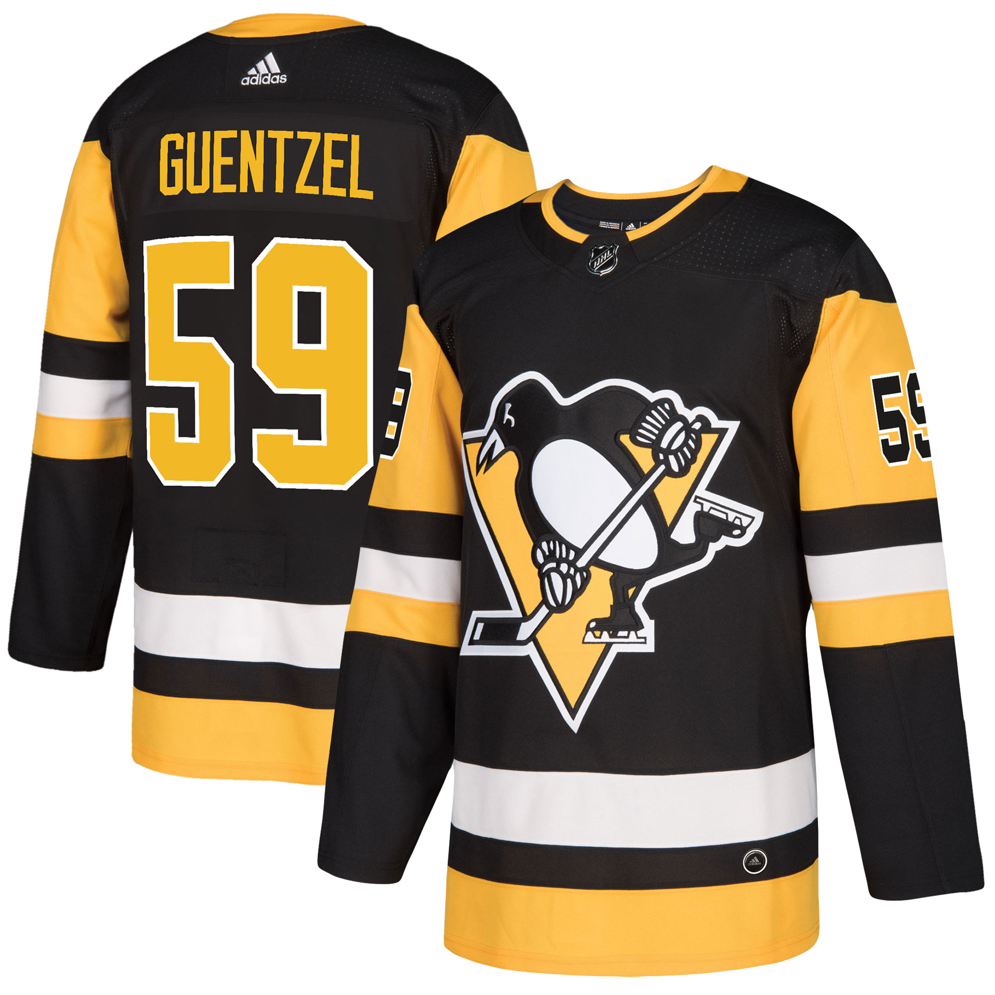 Men's Pittsburgh Penguins Jake Guentzel Black Player Jersey - JS757 