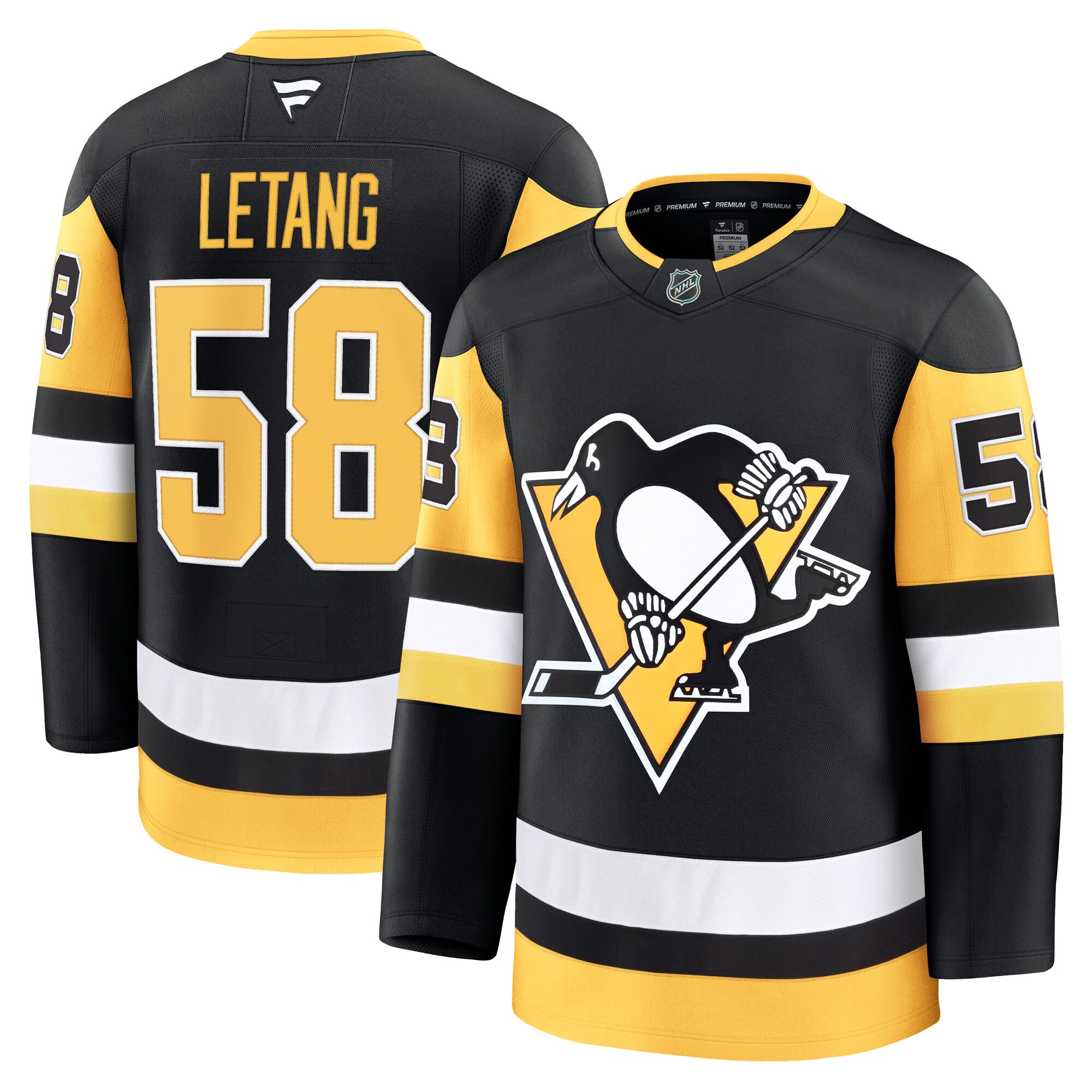 Men's Pittsburgh Penguins Kris Letang Black Home Premium Jersey - JS133 