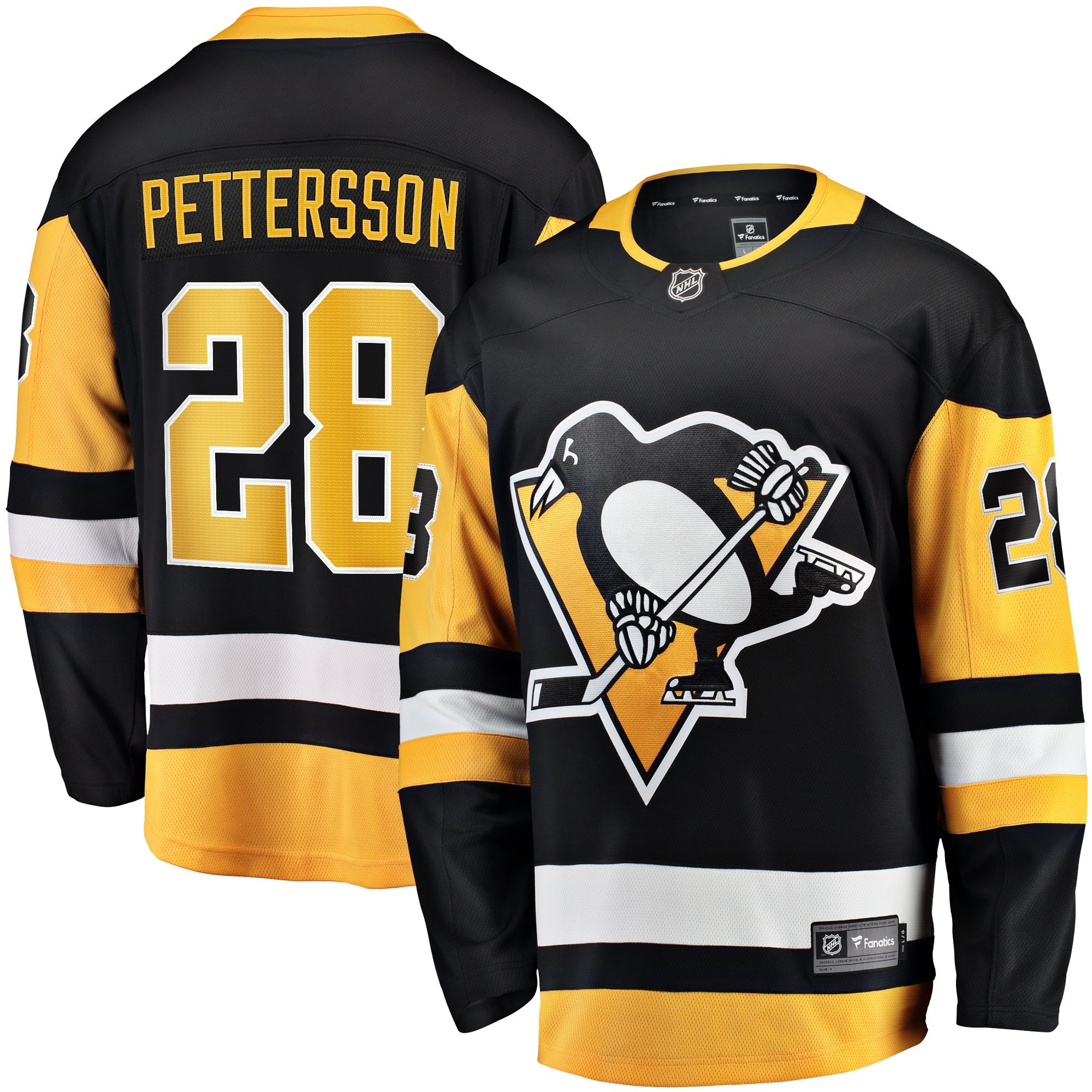 Men's Pittsburgh Penguins Marcus Pettersson Black Home Breakaway Jersey - JS233 