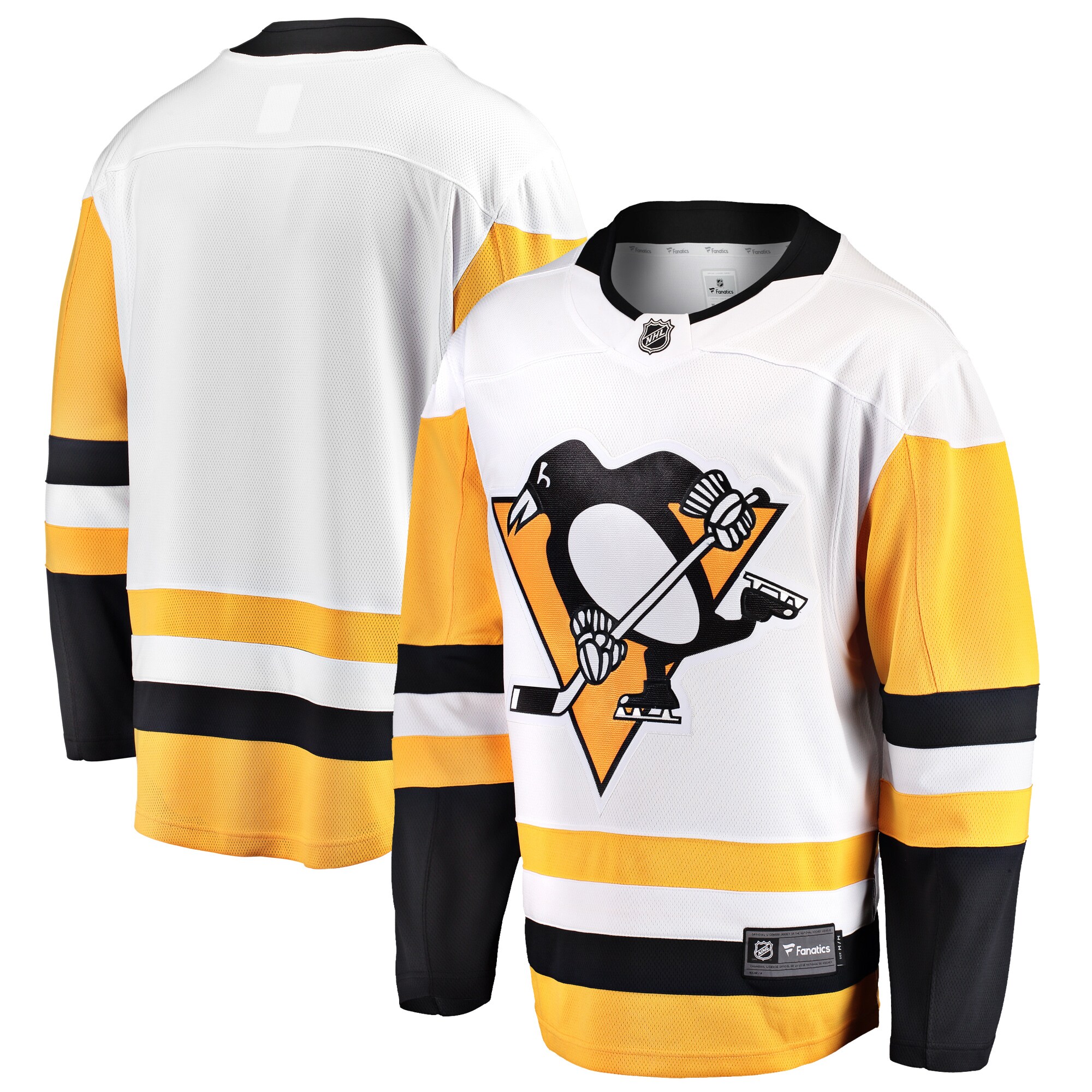 Men's Pittsburgh Penguins White Breakaway Away Jersey - JS373 