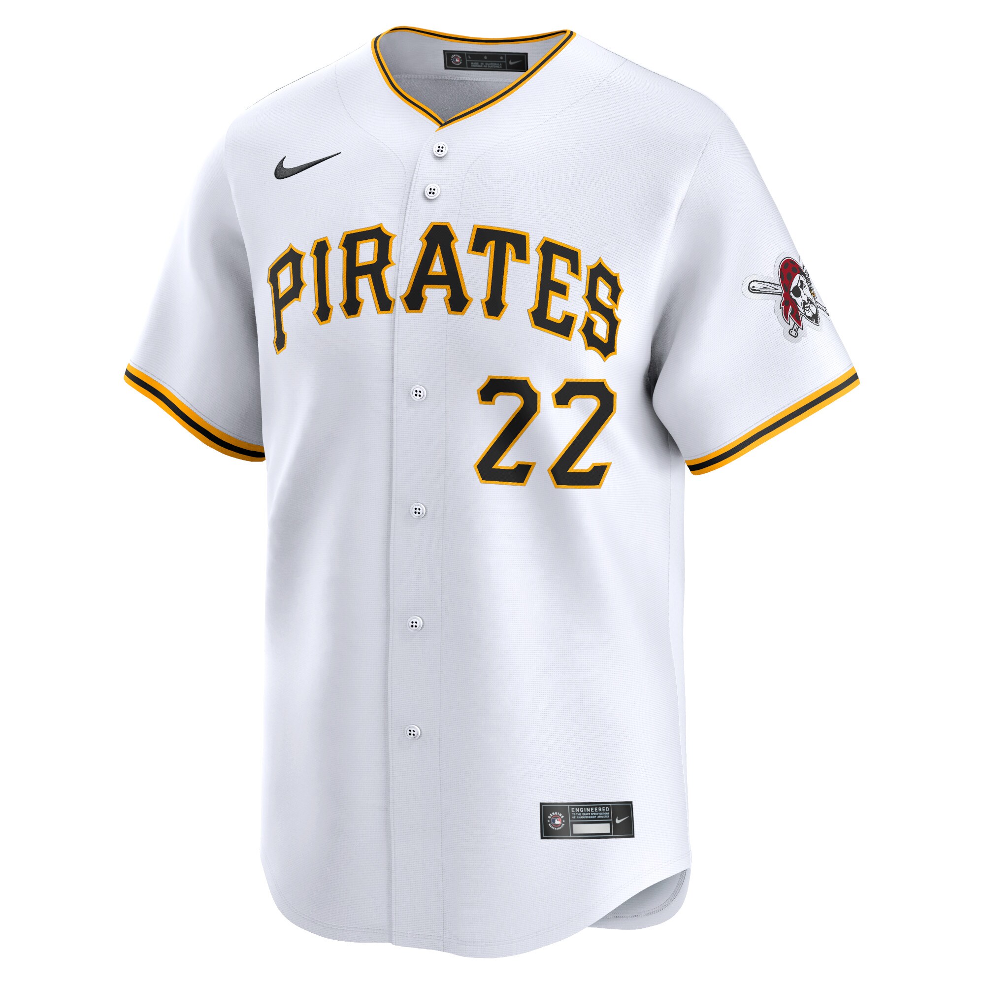 Alternative view of Men's Pittsburgh Pirates Andrew McCutchen White Home Limited Player Jersey 