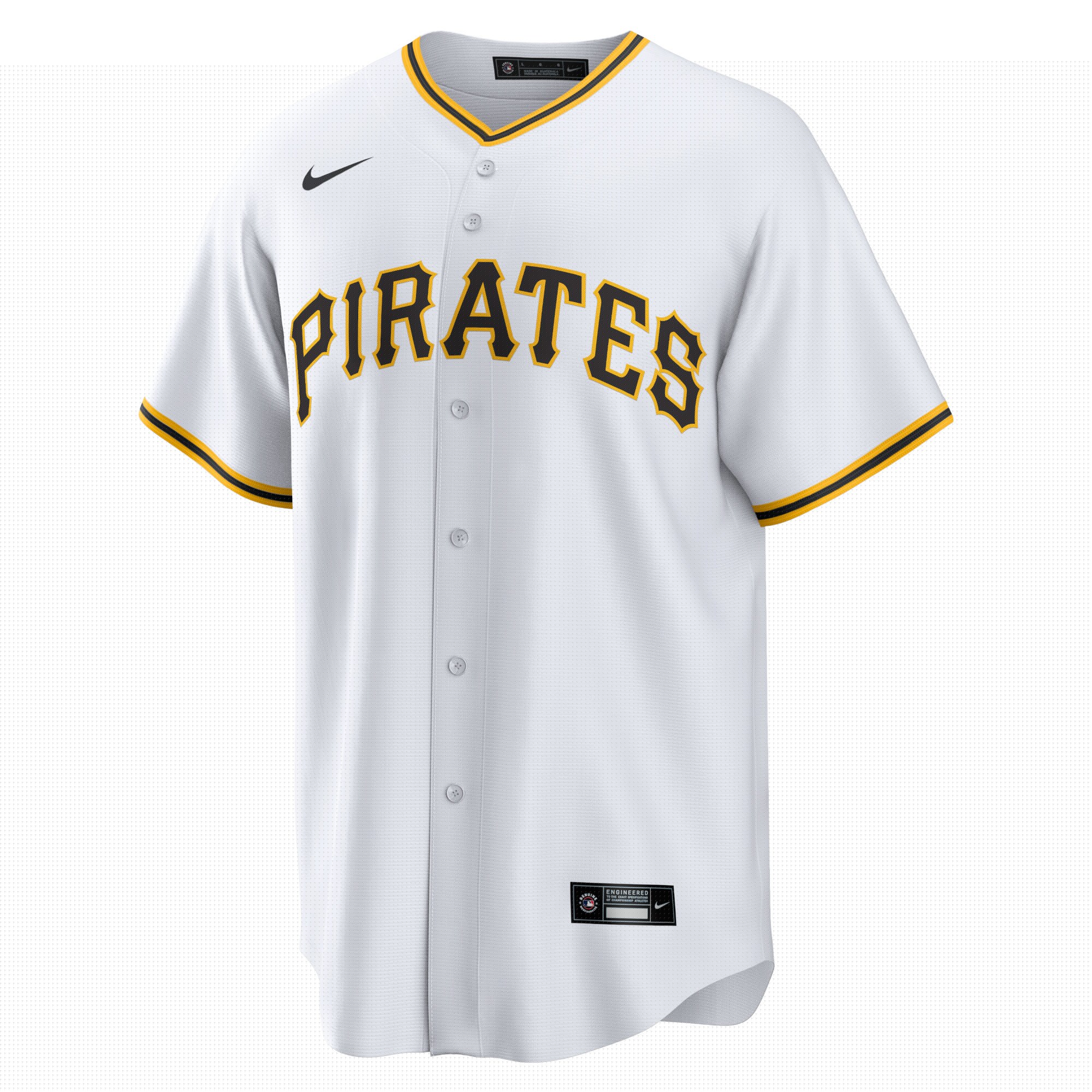 Alternative view of Men's Pittsburgh Pirates Bryan Reynolds White Player Jersey 