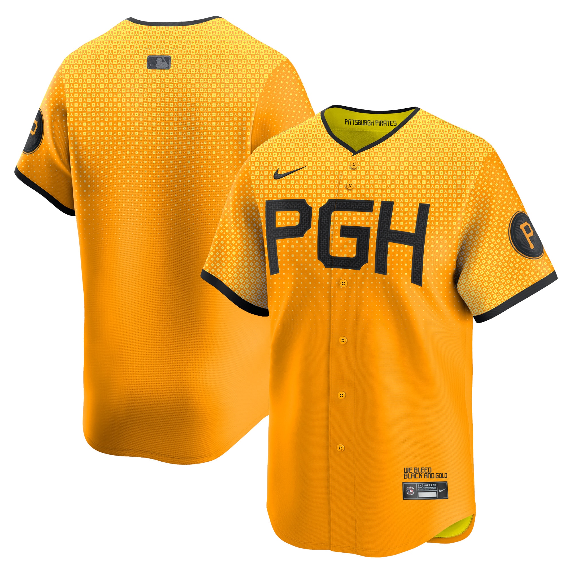 Men's Pittsburgh Pirates Gold City Connect Limited Jersey 