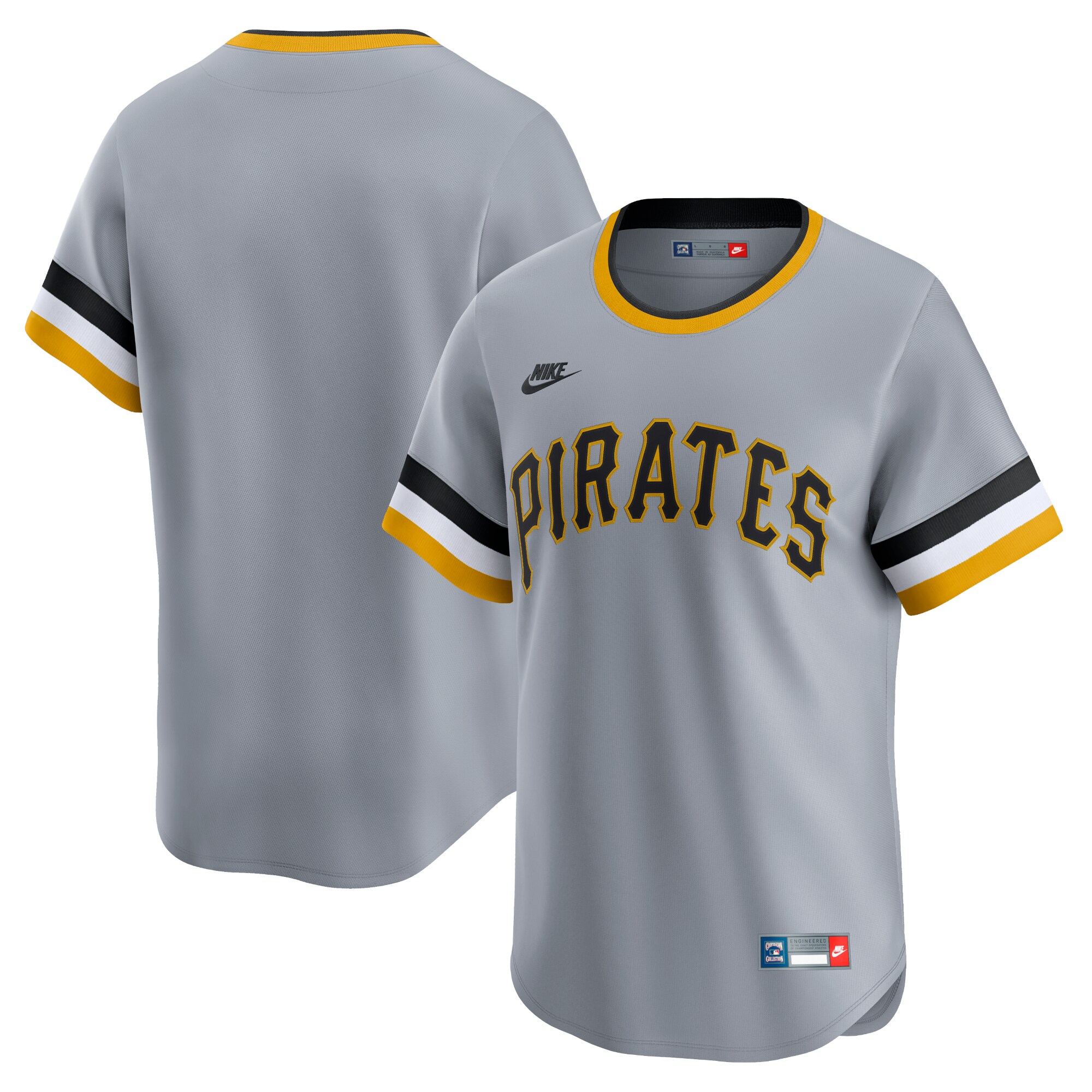 Men's Pittsburgh Pirates Gray Cooperstown Collection Limited Jersey 