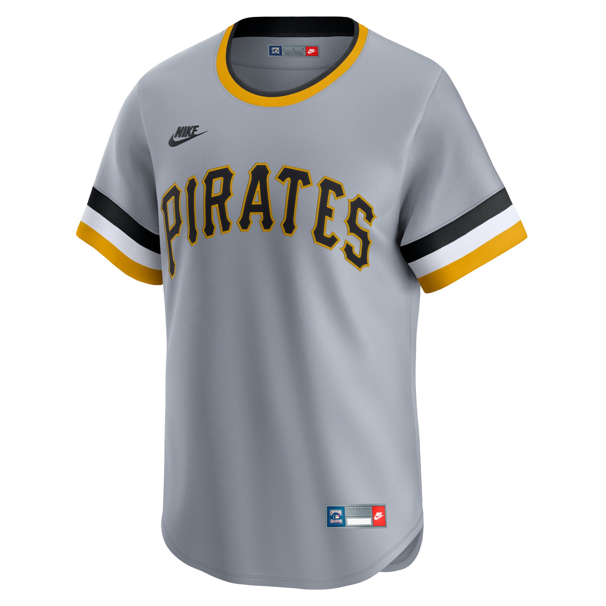 Alternative view of Men's Pittsburgh Pirates Gray Cooperstown Collection Limited Jersey 