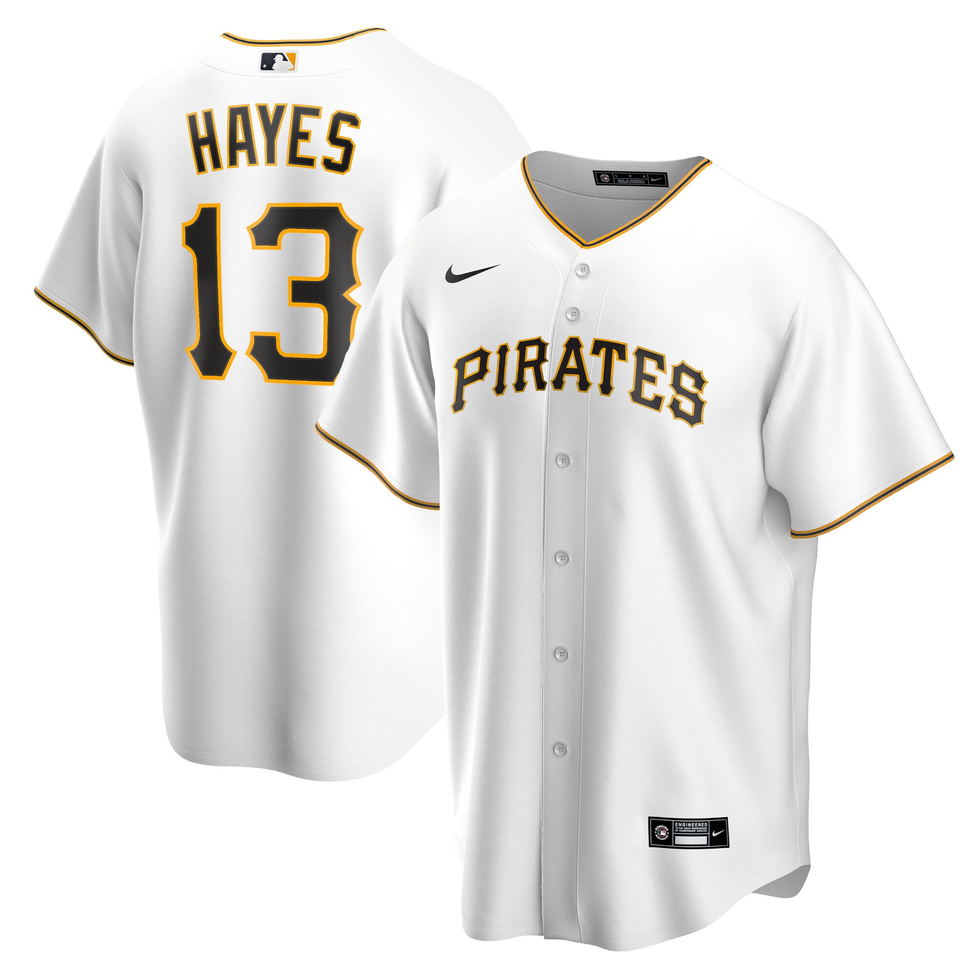 Men's Pittsburgh Pirates Ke'Bryan Hayes White Home Jersey 