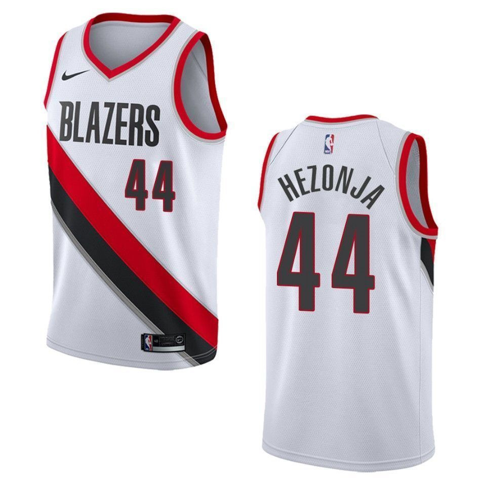 Men's Portland Trail Blazers 44 Mario Hezonja Association Swingman Jersey - White - JS497 