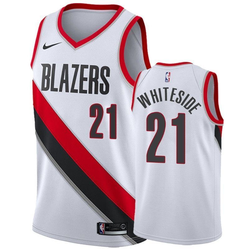 Men's Portland Trail Blazers Hassan Whiteside 21 Association Jersey - JS732 