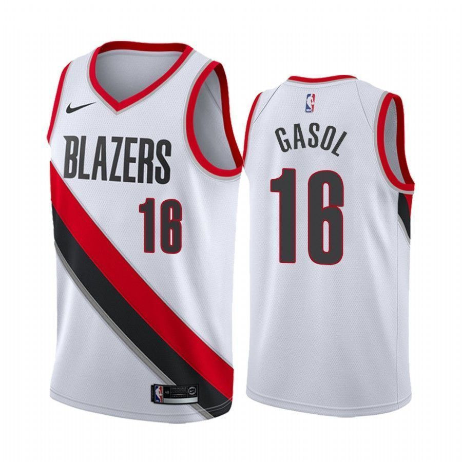 Men's Portland Trail Blazers Pau Gasol 16 Association Jersey - JS245 
