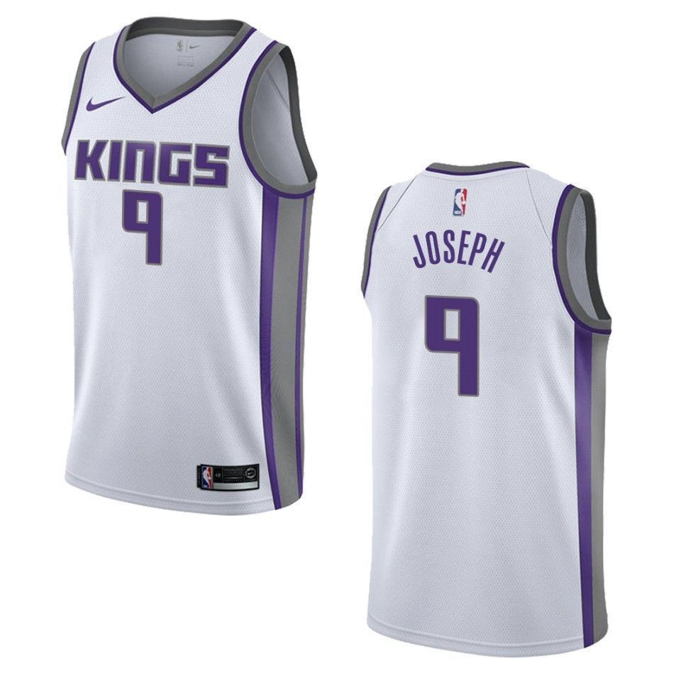 Men's Sacramento Kings 9 Cory Joseph Association Swingman Jersey - White - JS978 