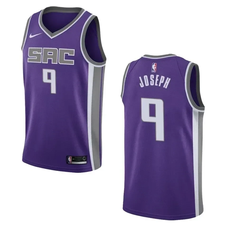 Men's Sacramento Kings 9 Cory Joseph Icon Swingman Jersey - Purple - JS947 