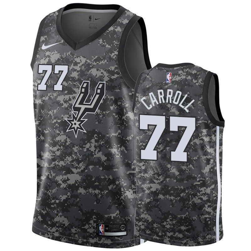 Men's San Antonio Spurs Demarre Carroll 77 City Men's Jersey - JS295 
