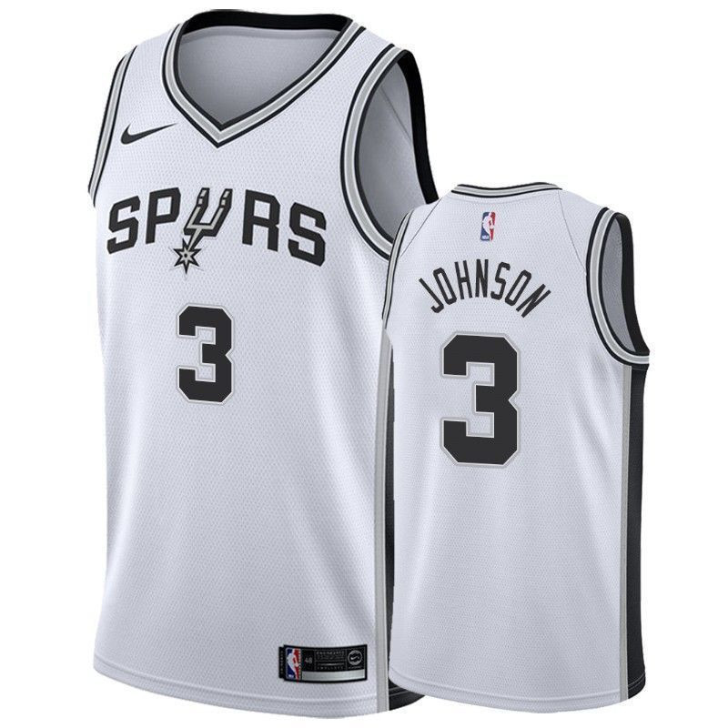 Men's San Antonio Spurs Keldon Johnson 3 Association Jersey - JS893 