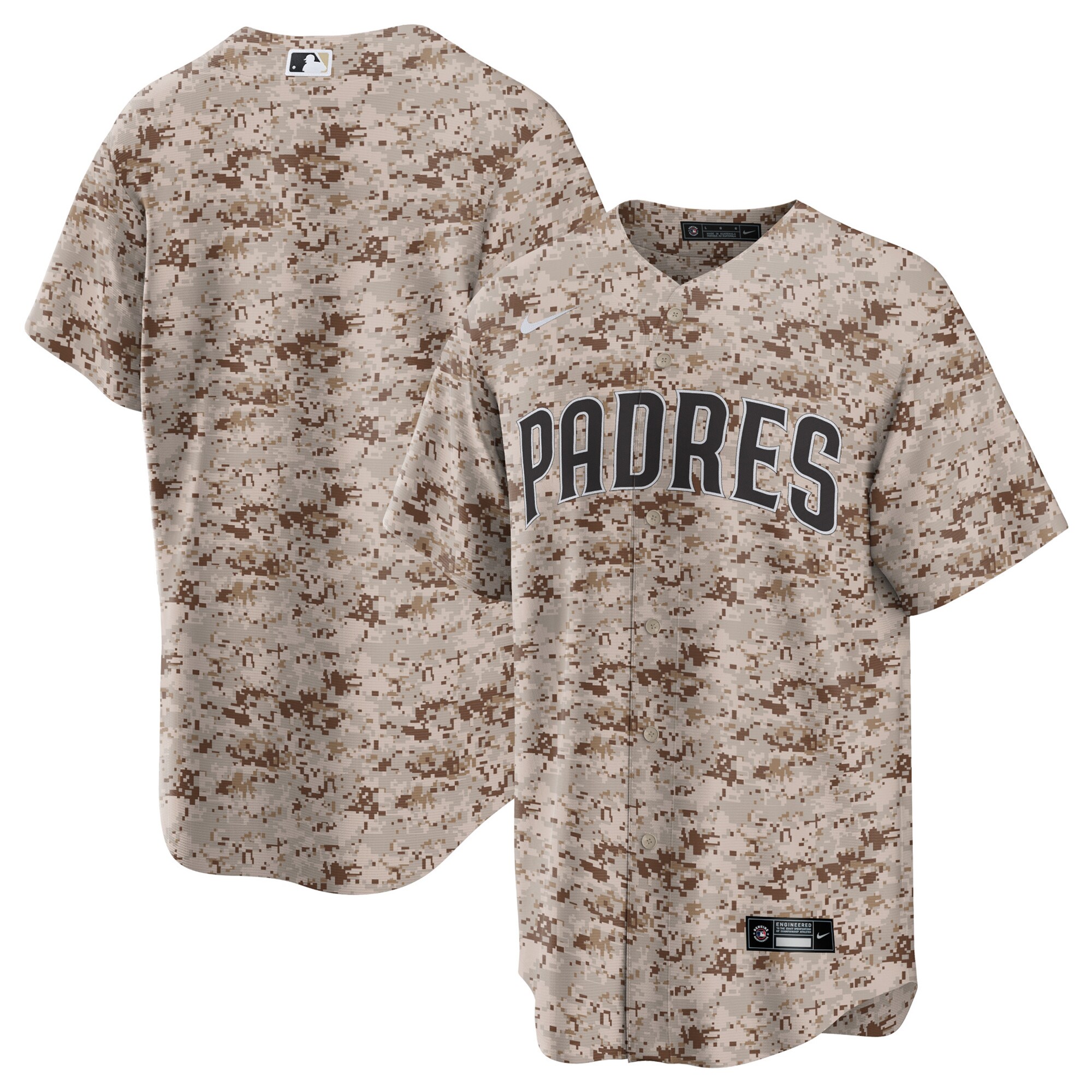 Men's San Diego Padres Camo USMC Alternate Team Jersey 