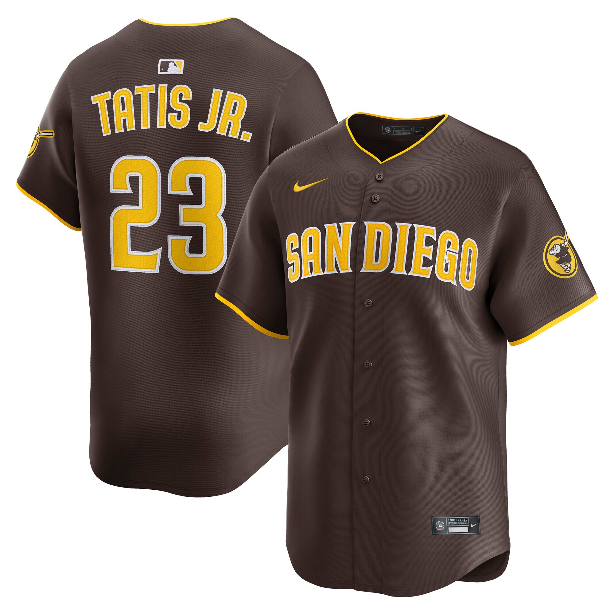 Men's San Diego Padres Fernando Tatis Jr. Brown Alternate Limited Player Jersey 