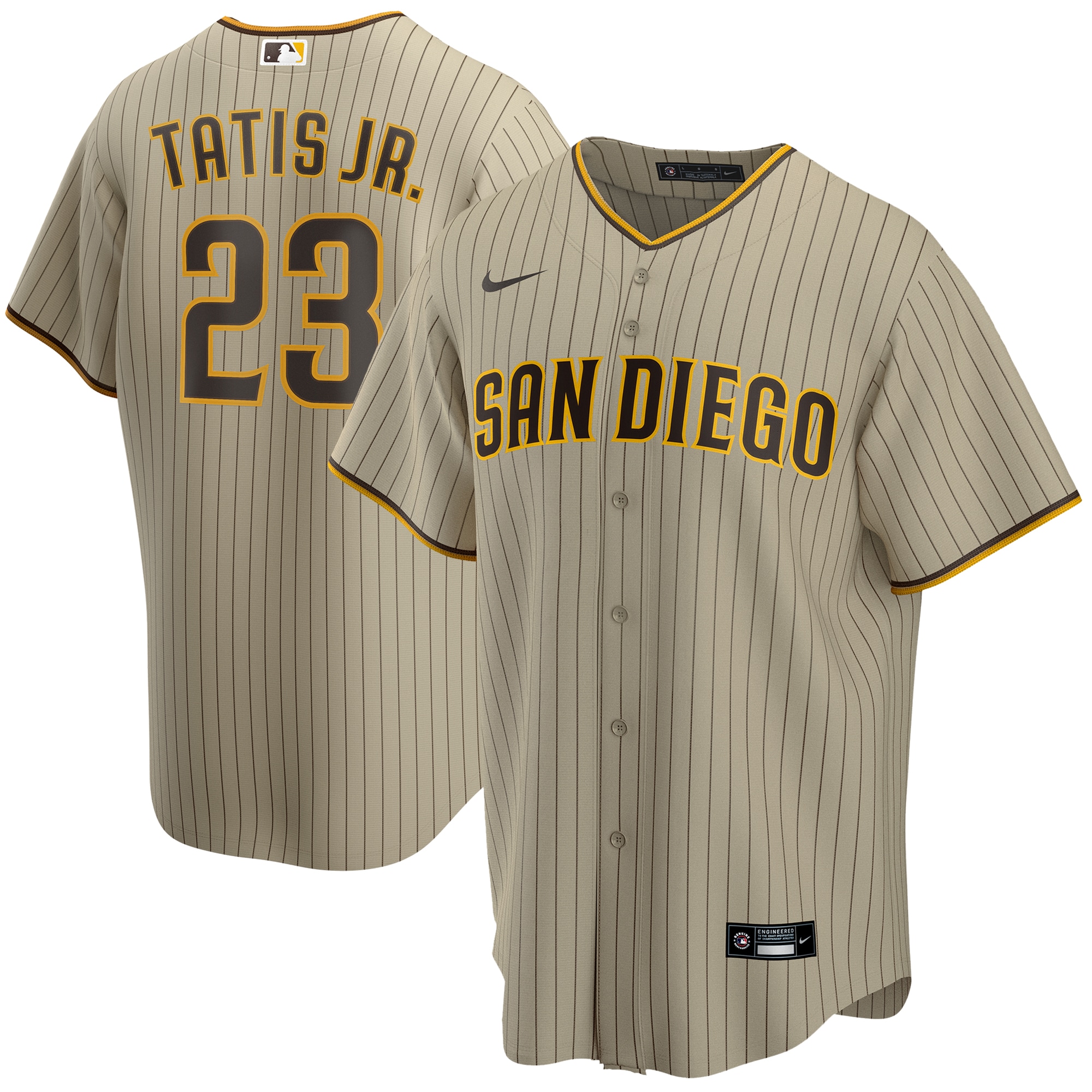 Men's San Diego Padres Fernando Tatis Jr. Tan Alternate Player Jersey 