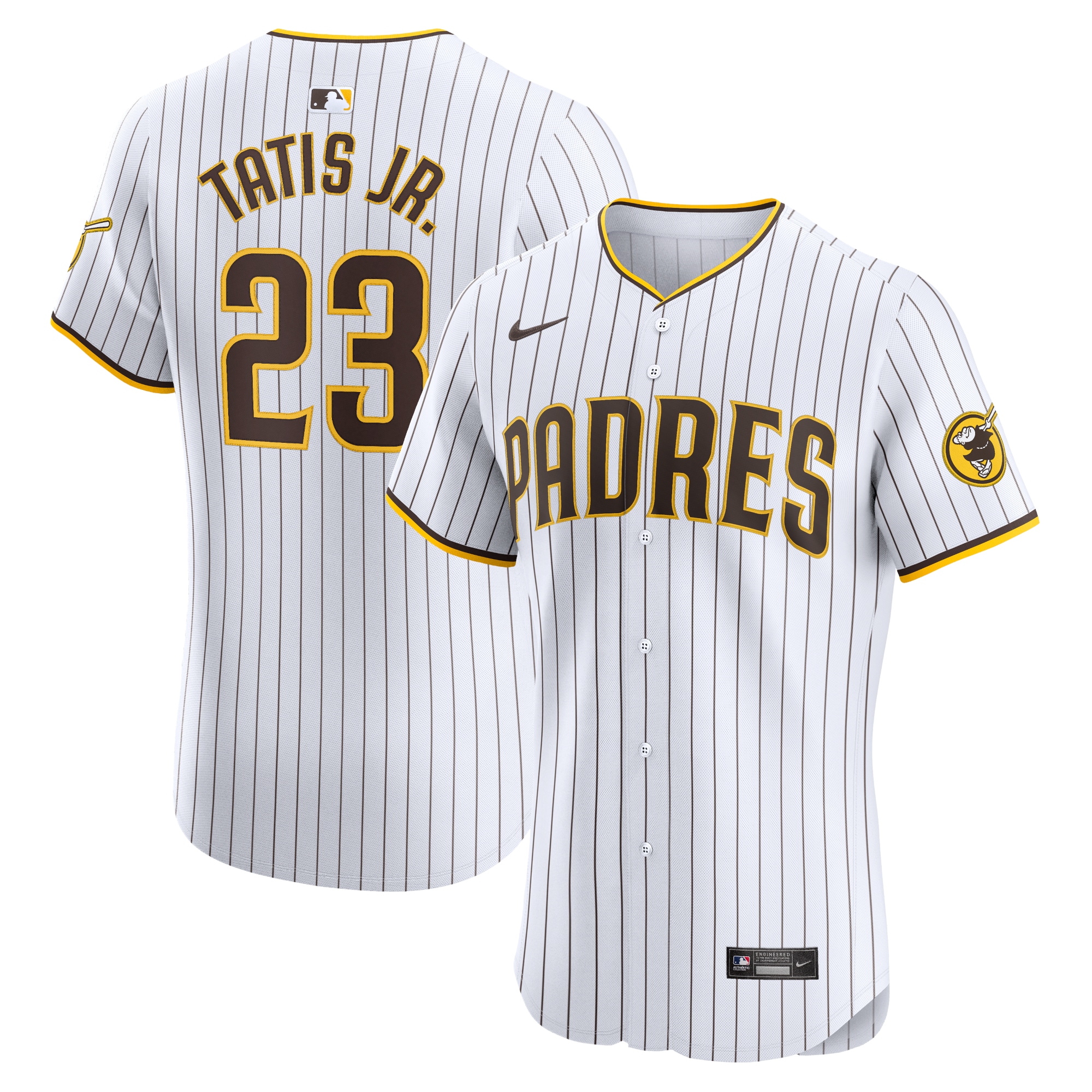 Men's San Diego Padres Fernando Tatis Jr. White Home Elite Jersey 