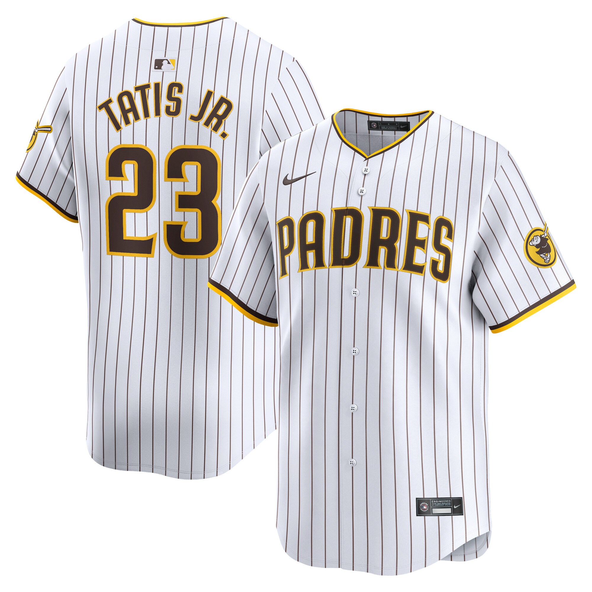 Men's San Diego Padres Fernando Tatis Jr. White Home Limited Player Jersey 