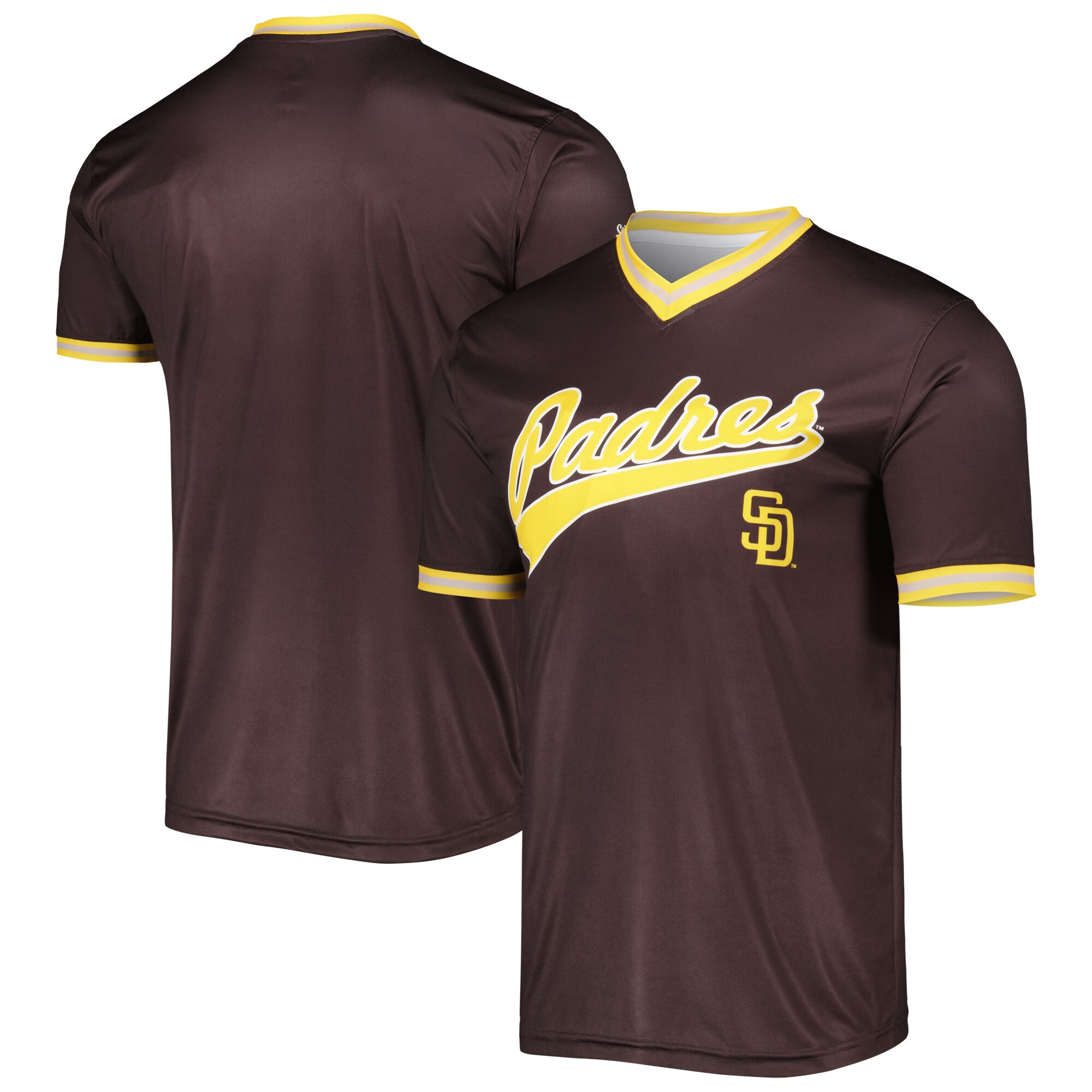 Men's San Diego Padres Stitches Brown Cooperstown Collection Team Jersey 