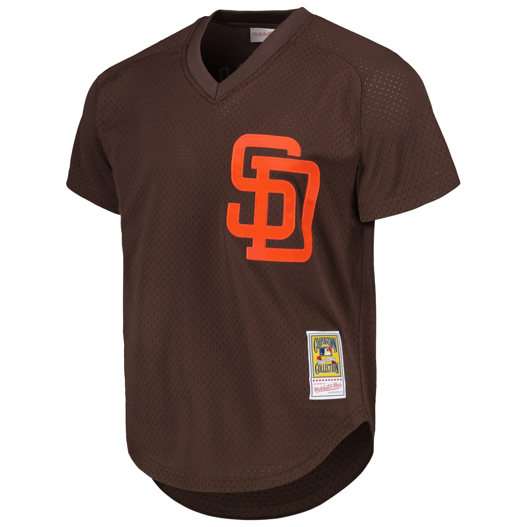 Alternative view of Men's San Diego Padres Tony Gwynn Mitchell & Ness Brown 1985 Cooperstown Collection Mesh Batting Practice Jersey 