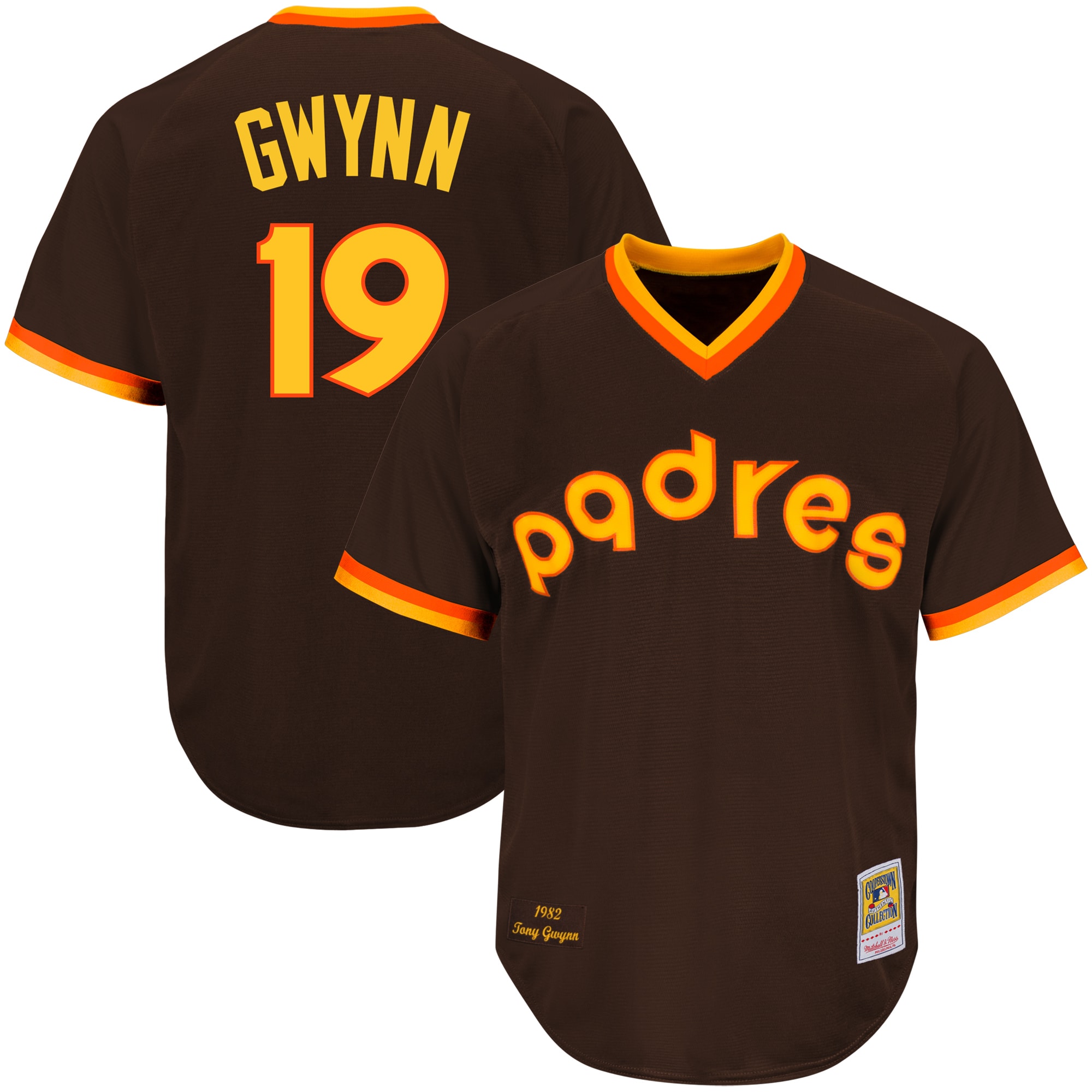 Men's San Diego Padres Tony Gwynn Mitchell & Ness Brown Jersey 