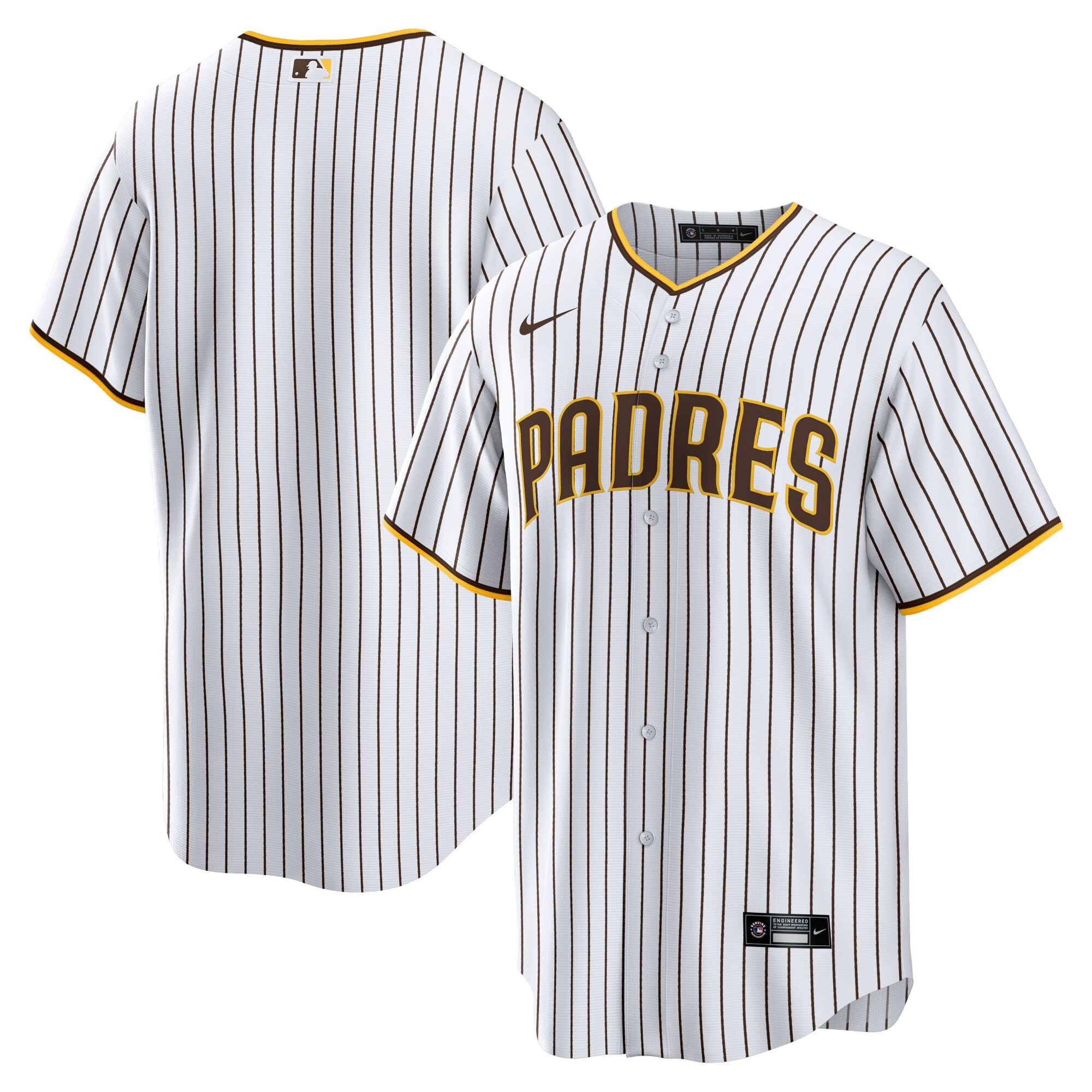 Men's San Diego Padres White Home Blank Jersey 