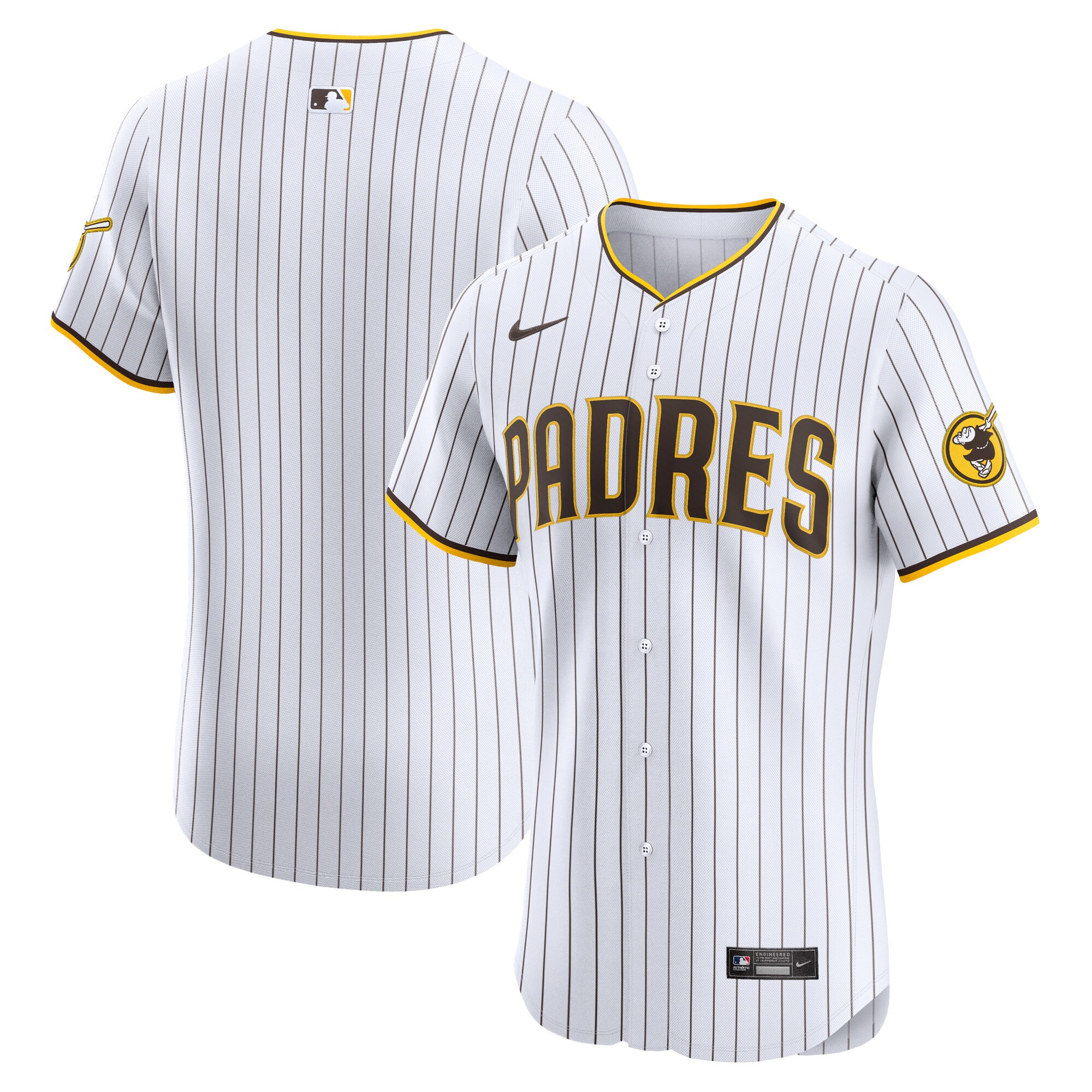 Men's San Diego Padres White Home Elite Jersey 
