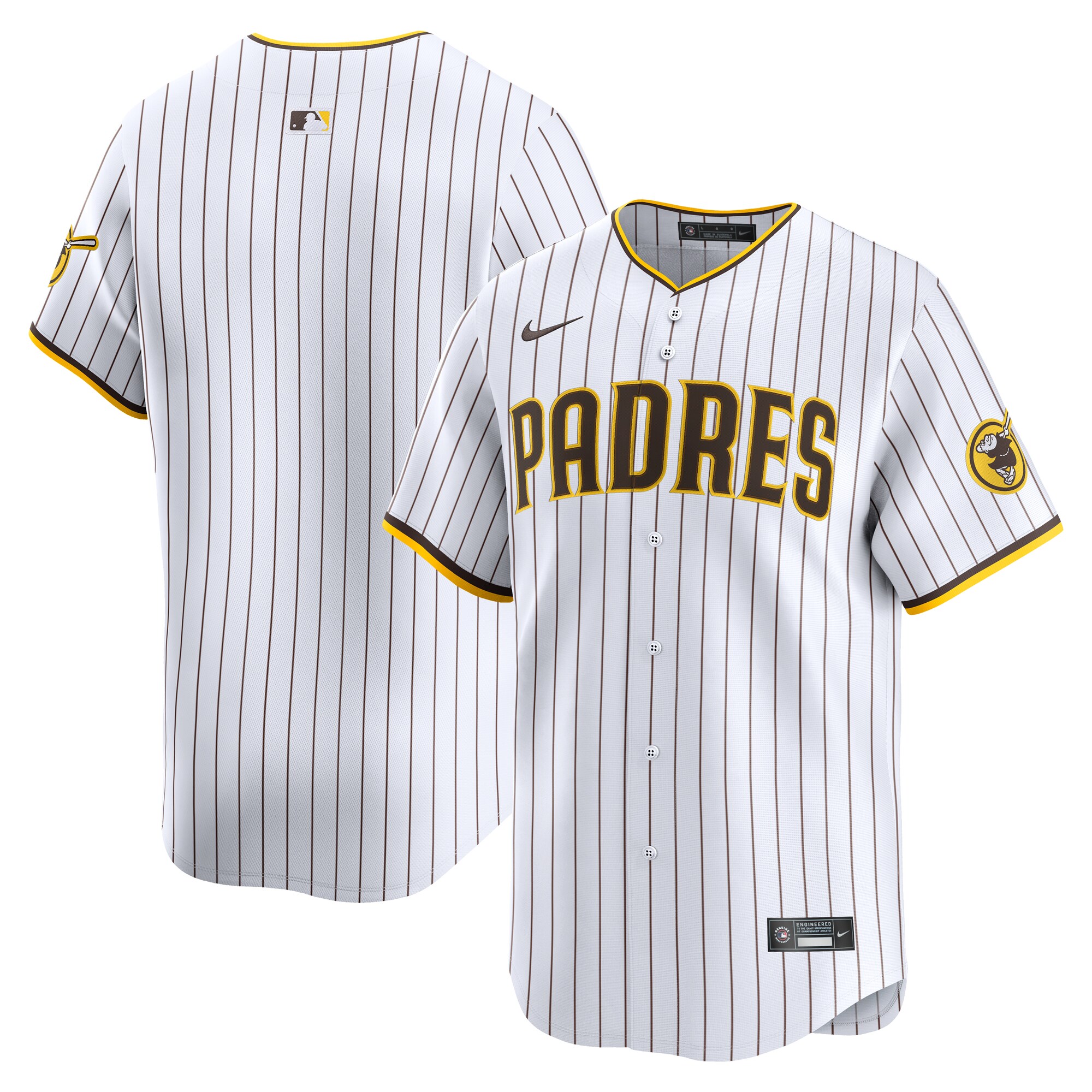 Men's San Diego Padres White Home Limited Jersey 