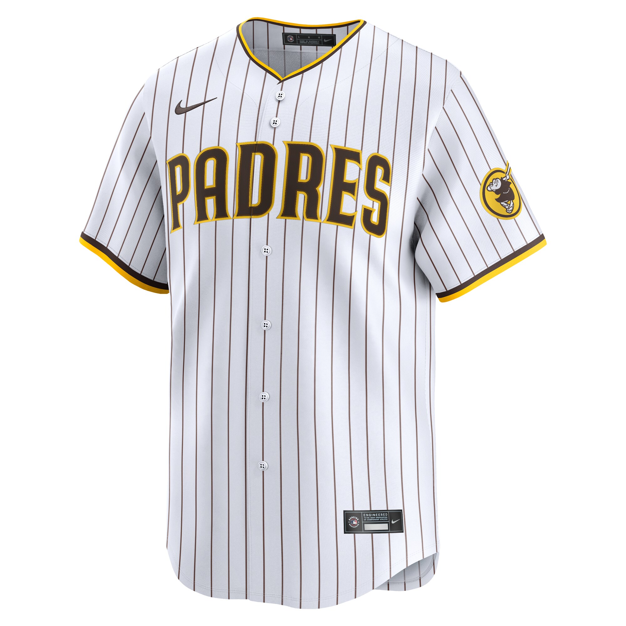 Alternative view of Men's San Diego Padres White Home Limited Jersey 