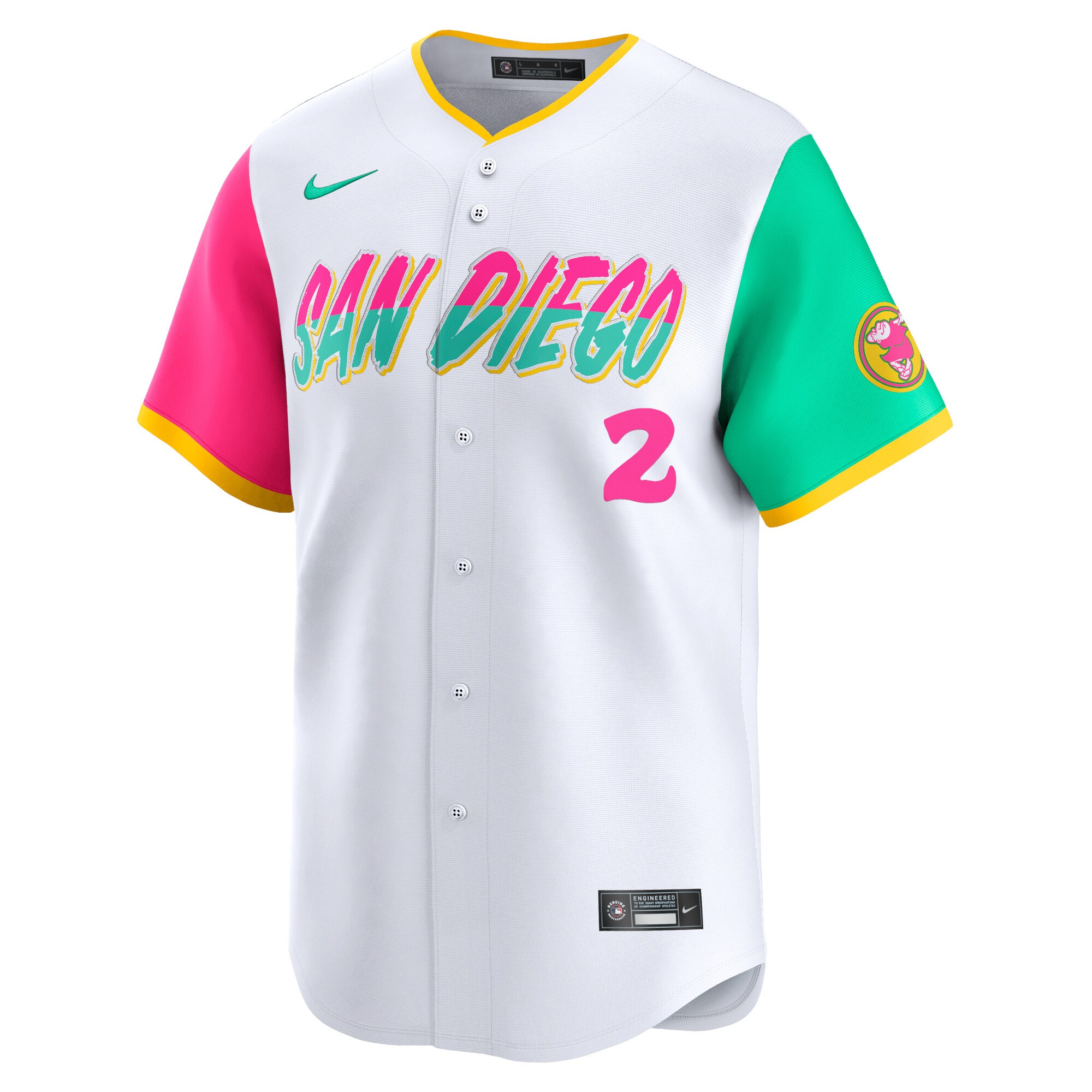 Alternative view of Men's San Diego Padres Xander Bogaerts White City Connect Limited Player Jersey 