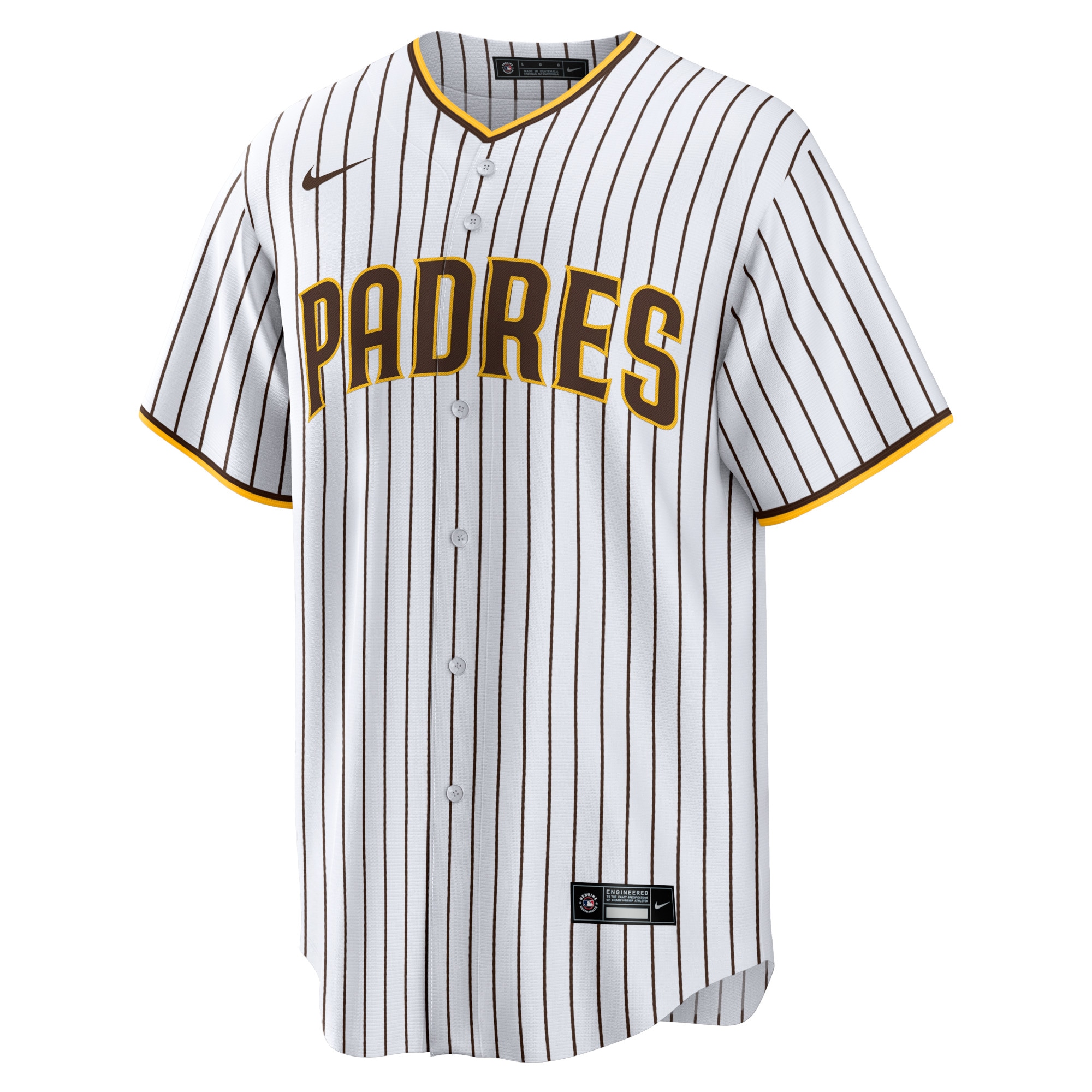 Alternative view of Men's San Diego Padres Yu Darvish White Home Player Jersey 