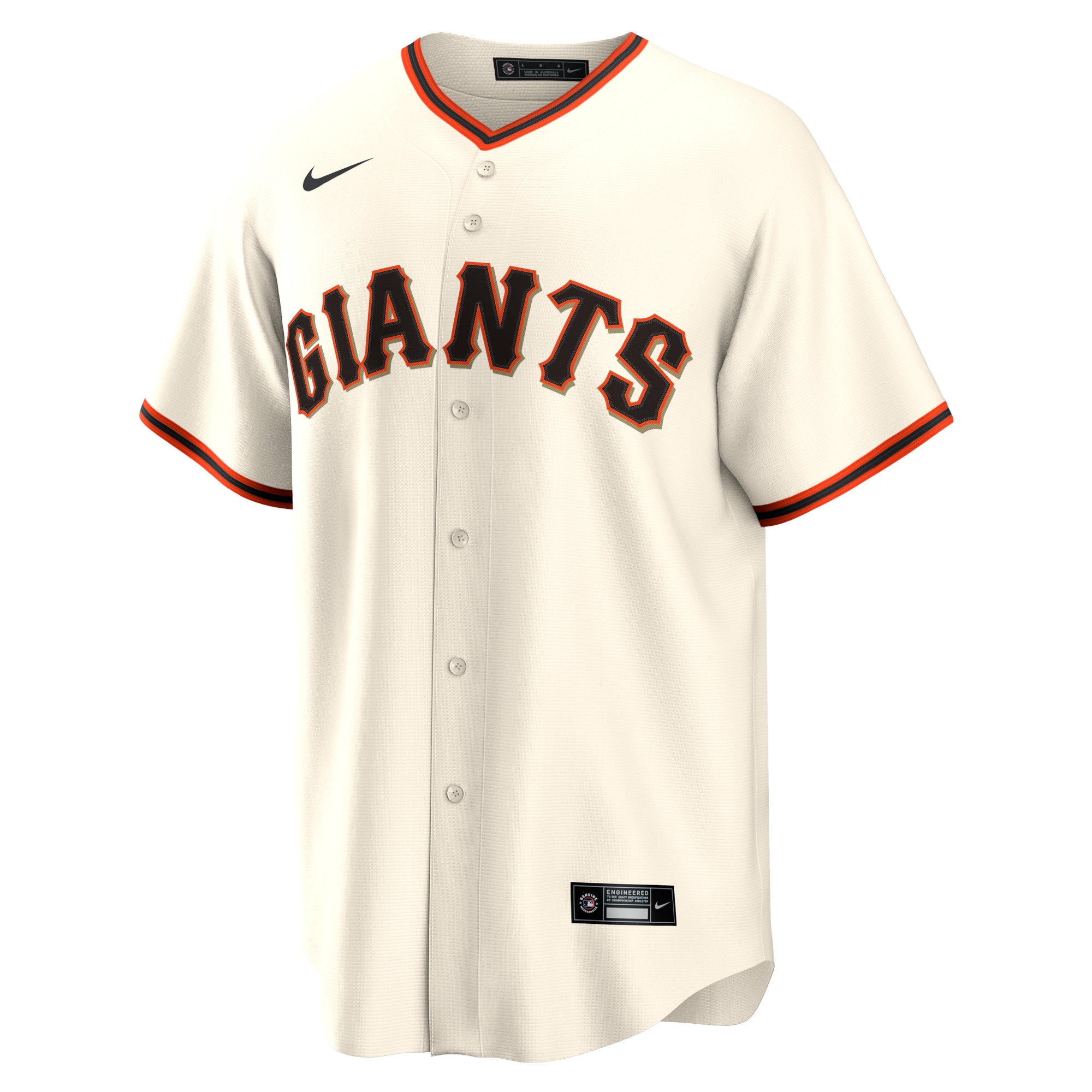 Alternative view of Men's San Francisco Giants Alyssa Nakken Cream Home Player Jersey 