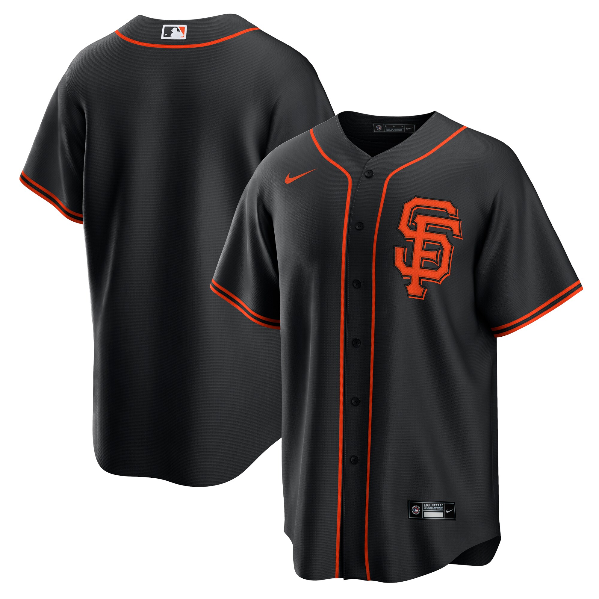 Men's San Francisco Giants Black Alternate Team Jersey 