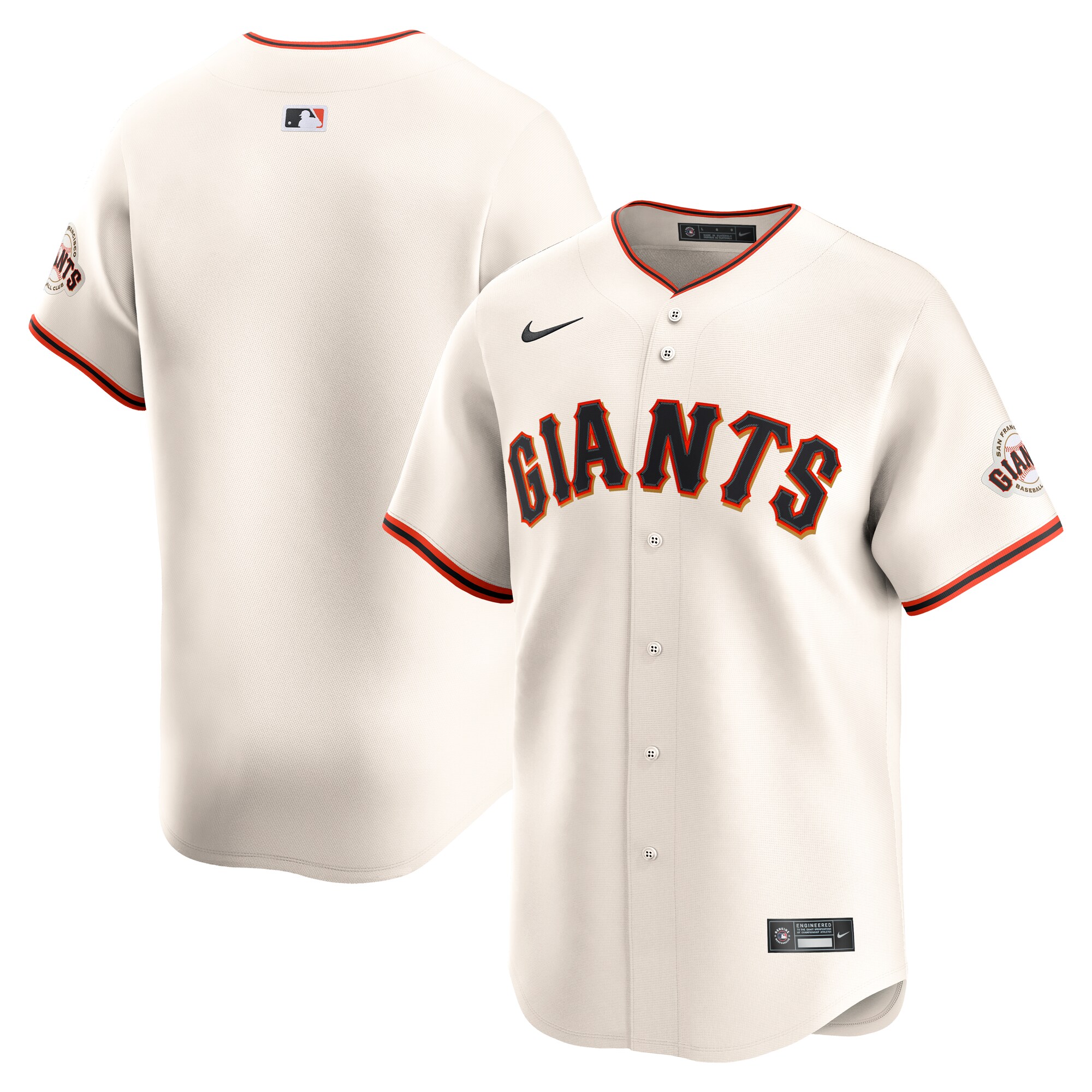 Men's San Francisco Giants Cream Home Limited Jersey 