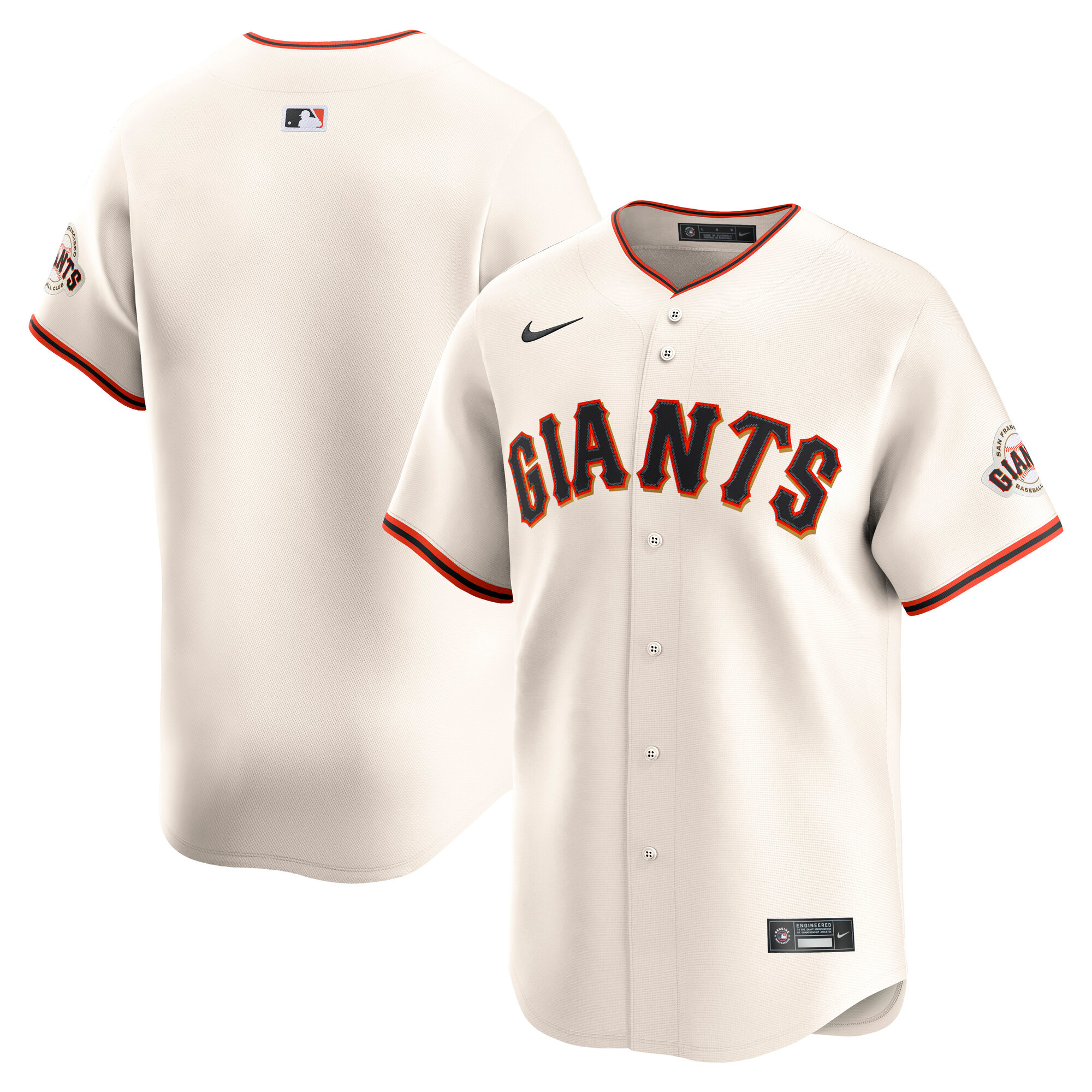 Men's San Francisco Giants Cream Home Limited Jersey 