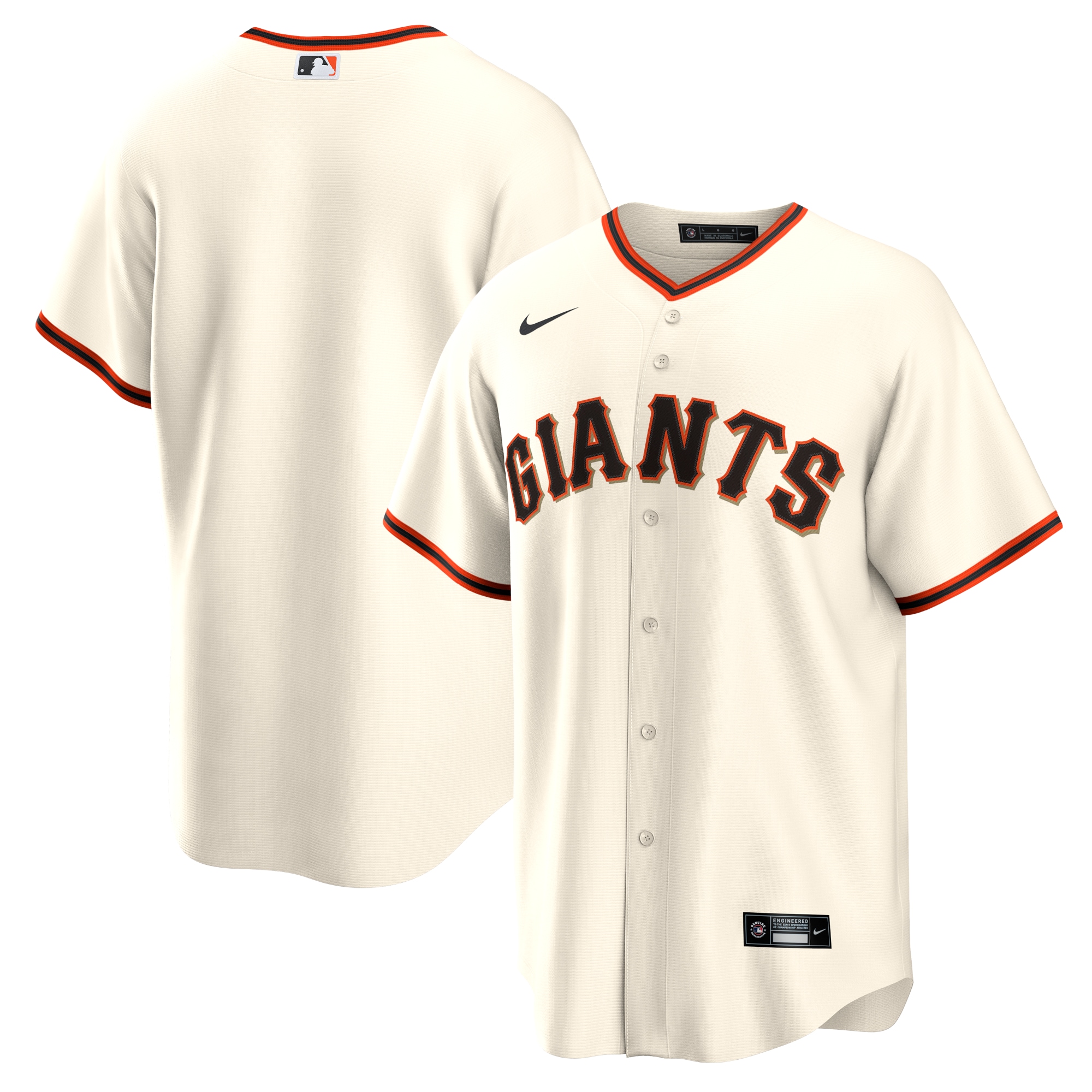 Men's San Francisco Giants Cream Home Team Jersey 