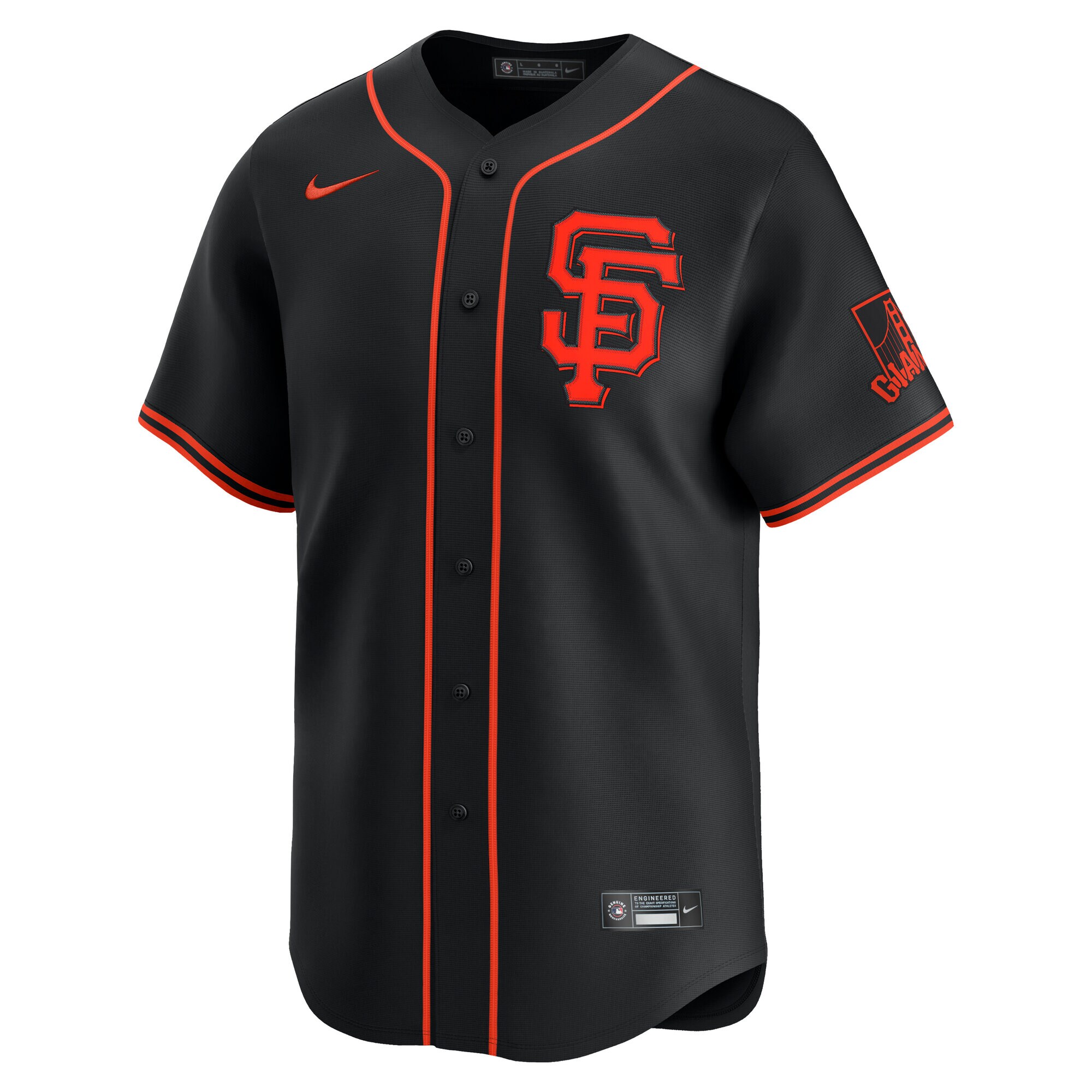 Alternative view of Men's San Francisco Giants Jung Hoo Lee Black Alternate Limited Player Jersey 