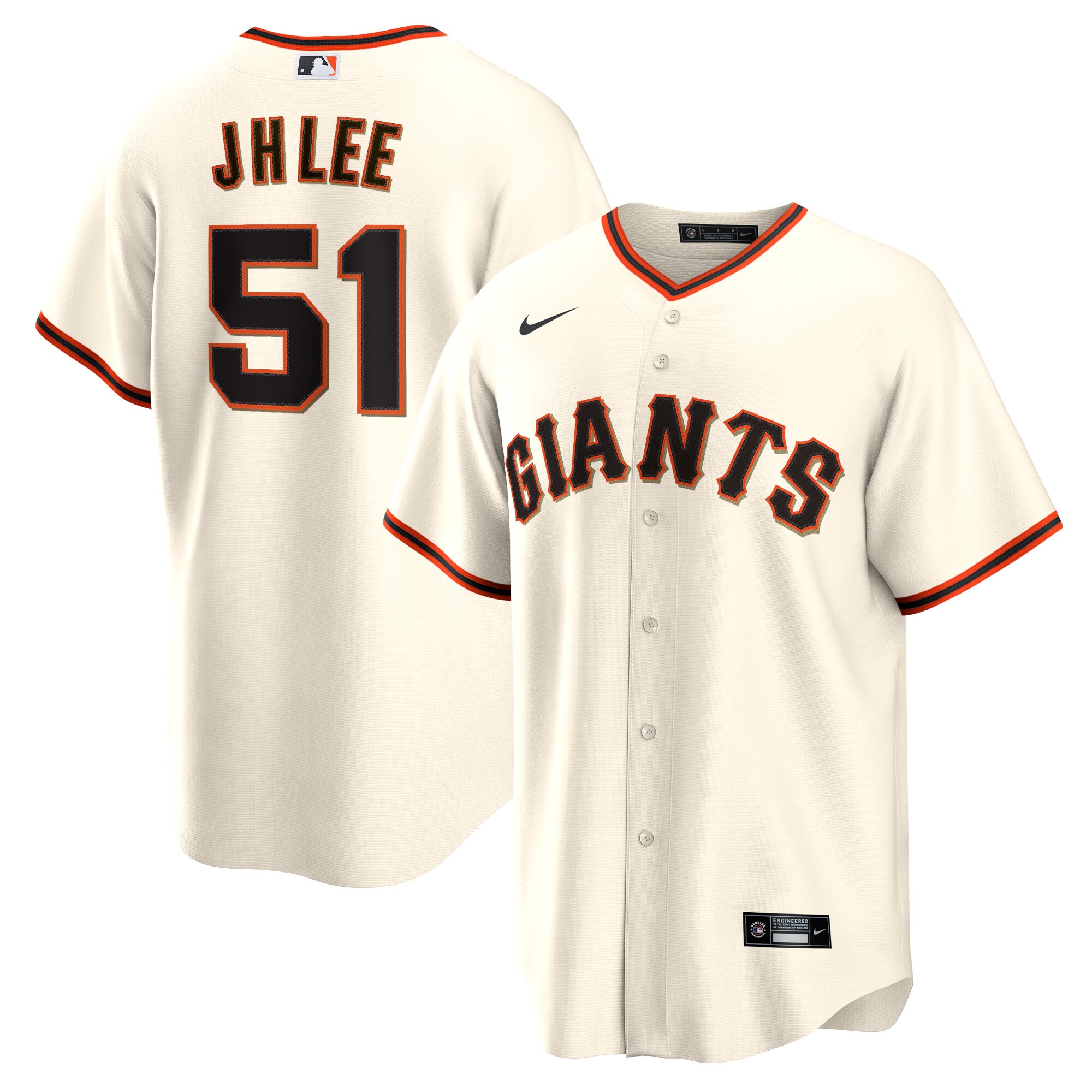 Men's San Francisco Giants Jung Hoo Lee Cream Home Player Jersey 