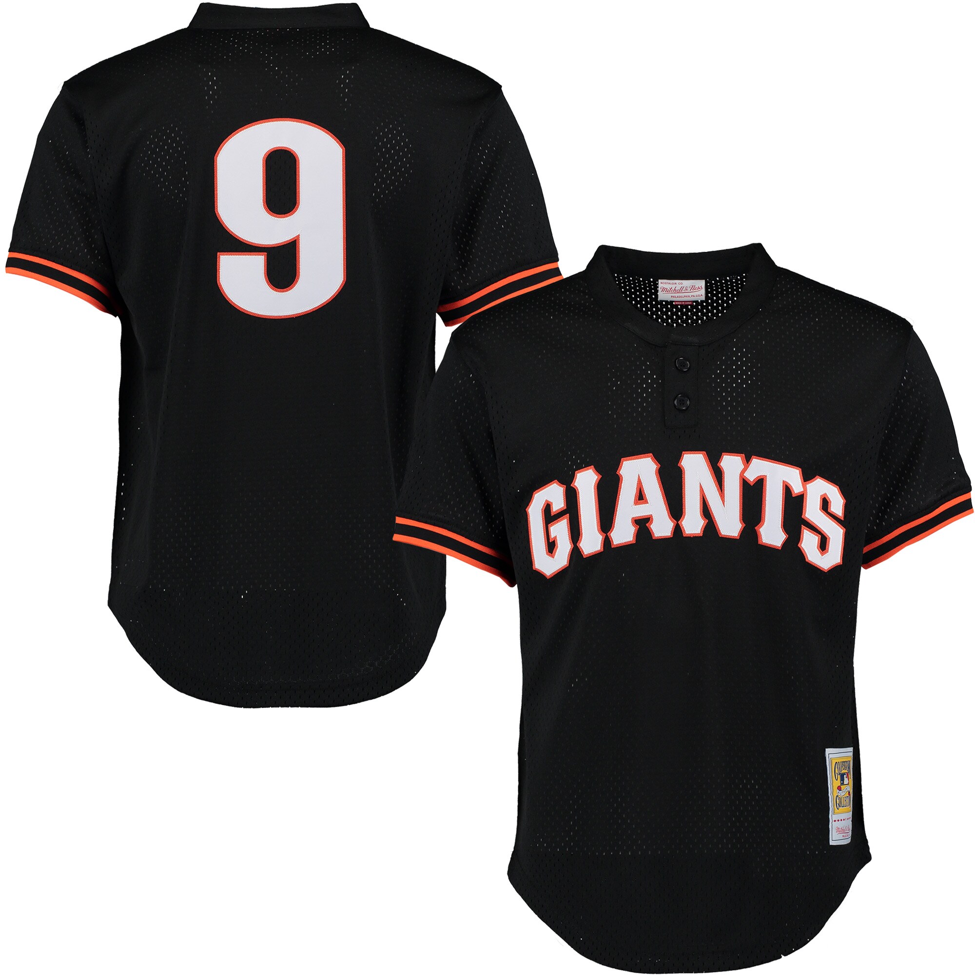 Men's San Francisco Giants Matt Williams Mitchell & Ness Black Cooperstown Mesh Batting Practice Jersey 